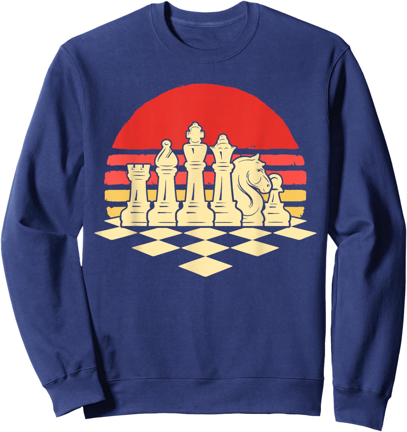 Chess Sunset Sweatshirt - Sweatshirt | Navy