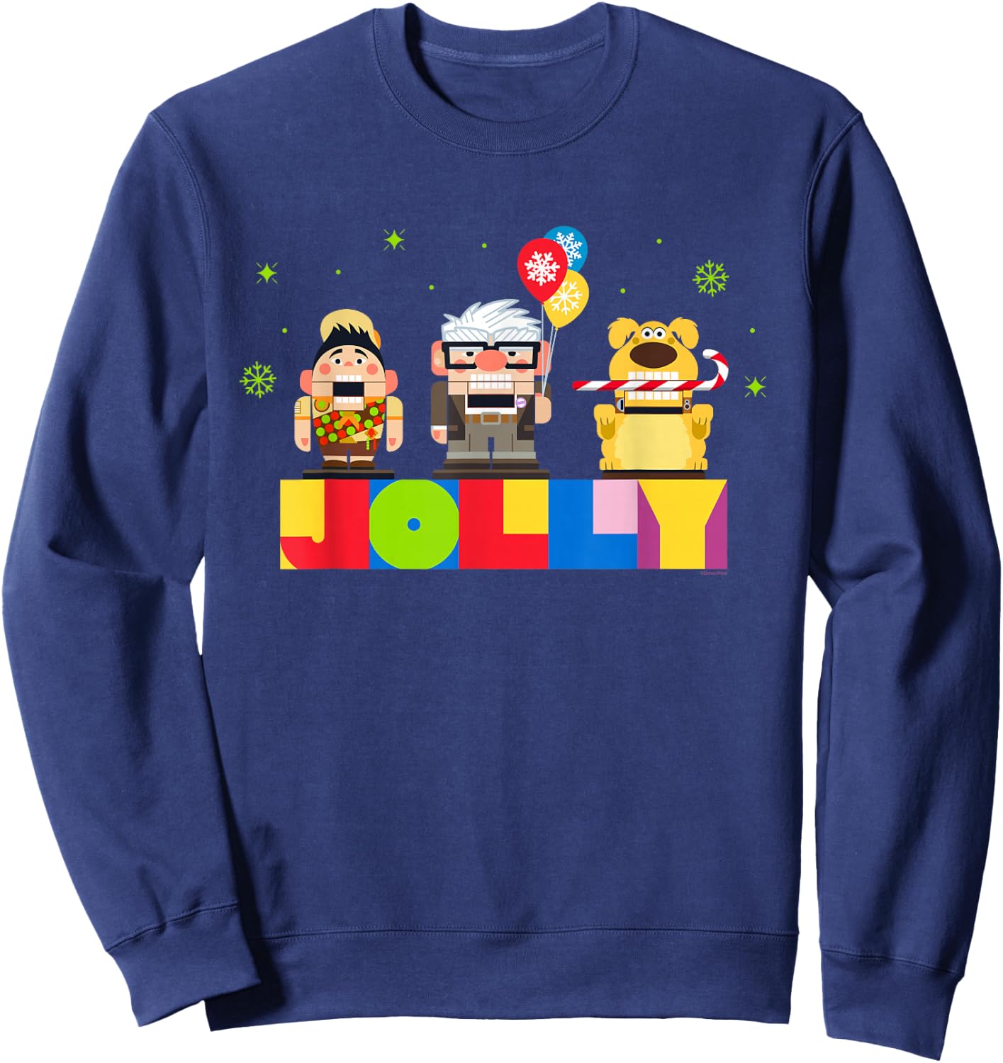 Disney and Pixar’s Up Christmas Holiday Jolly Nutcrackers Sweatshirt - Sweatshirt | Navy