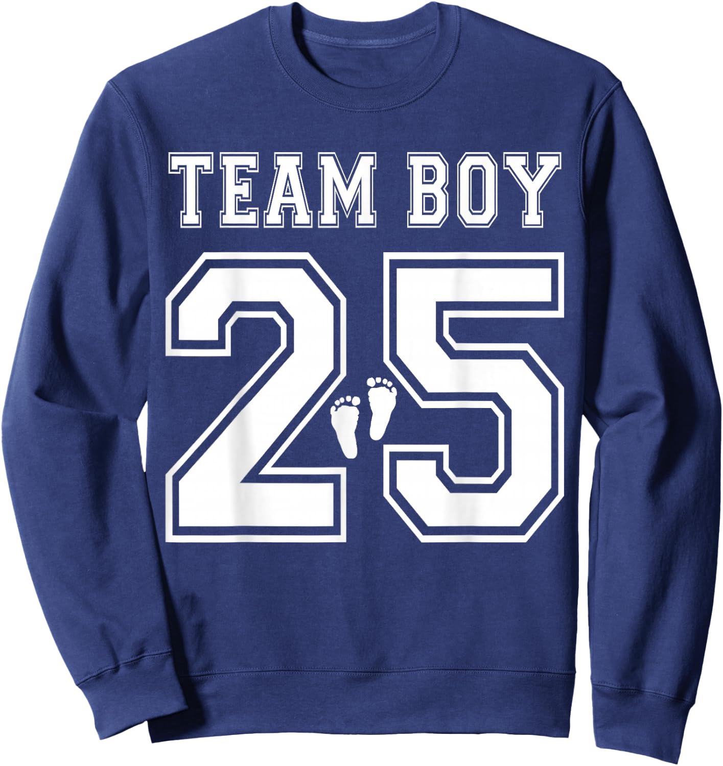 2025 Team Boy Gender Reveal Boy Baby Shower Adoption Sweatshirt - Sweatshirt | Navy