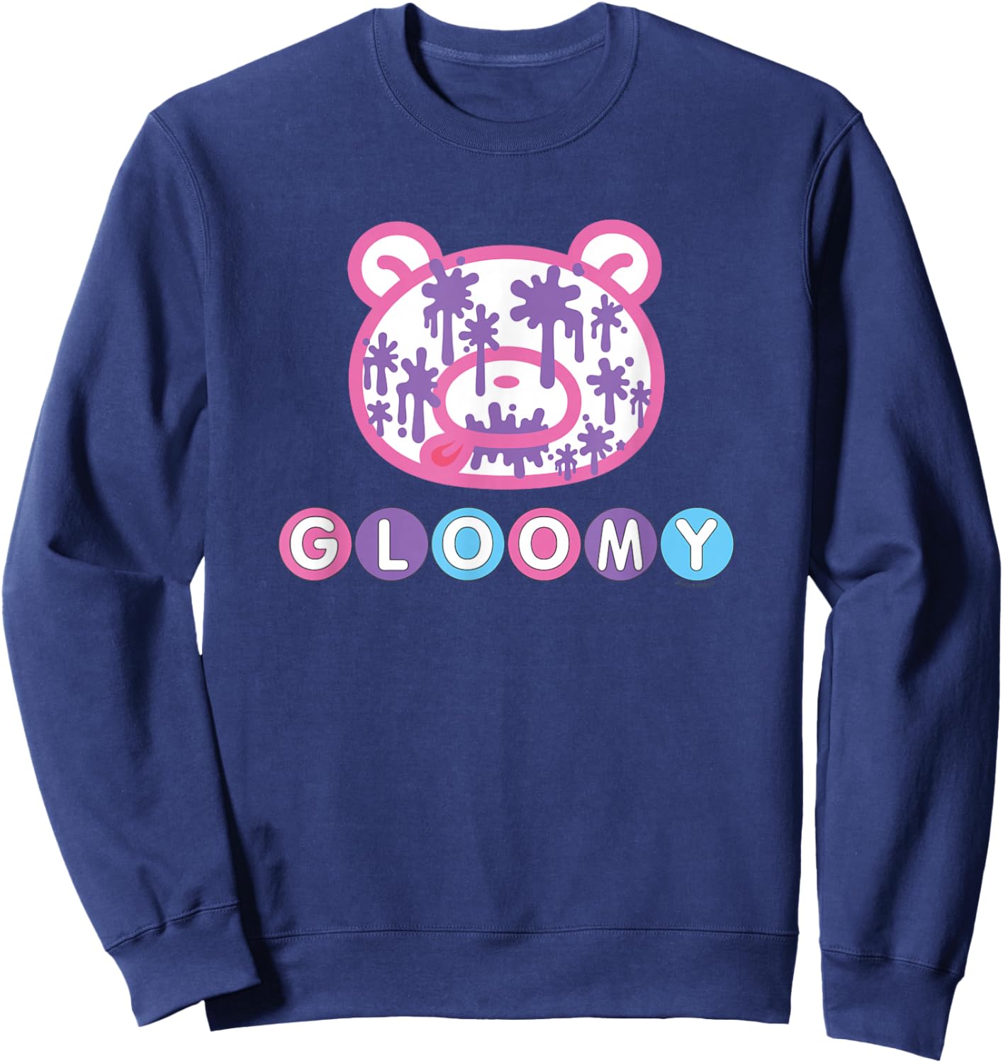 Gloomy Bear The Naughty Grizzly Gloomy Pastel Art Sweatshirt - Sweatshirt | Navy