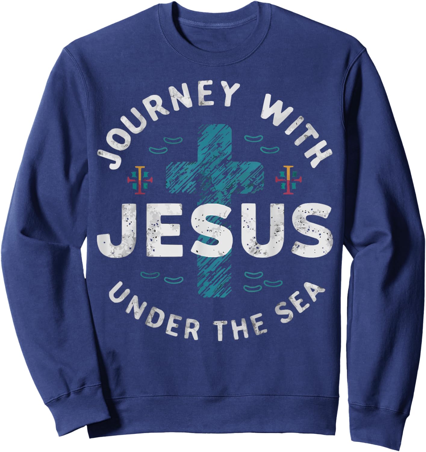 Scuba VBS Squad Vacation Bible School Christian Teacher Sweatshirt - Sweatshirt | Navy
