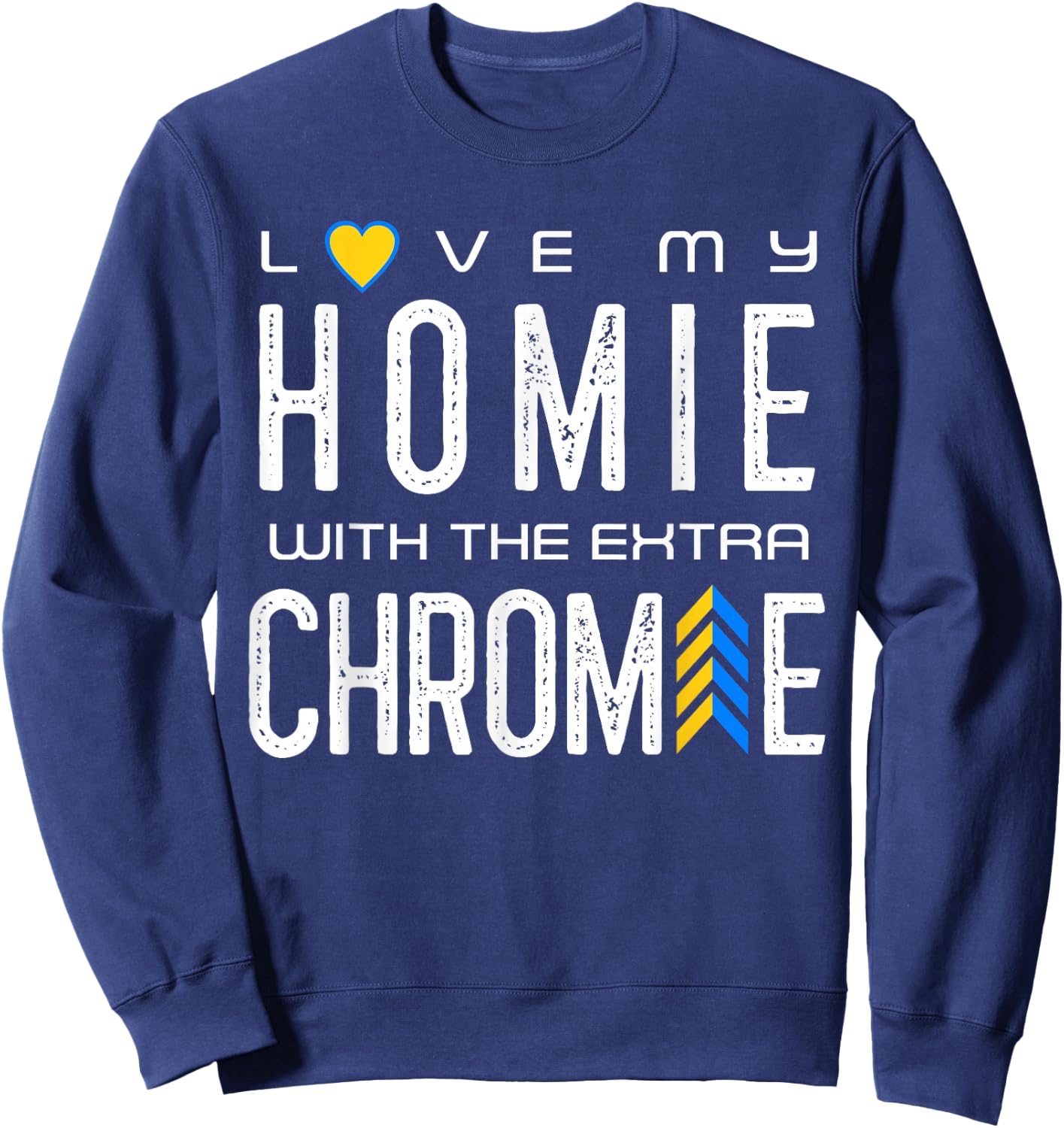 National Down Syndrome Awareness Cute Extra Chromosome T21 Sweatshirt - Sweatshirt | Navy