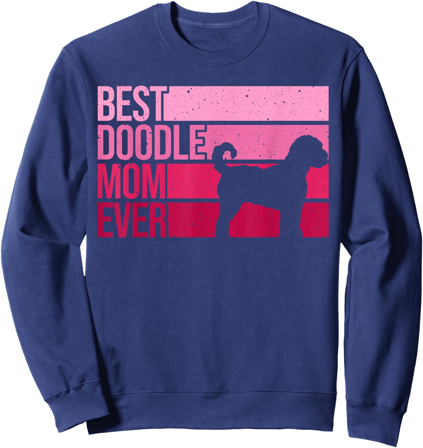 Cool Doodle Mom Art Women Girl Aussiedoodle Goldendoodle Dog Sweatshirt - Sweatshirt | Navy