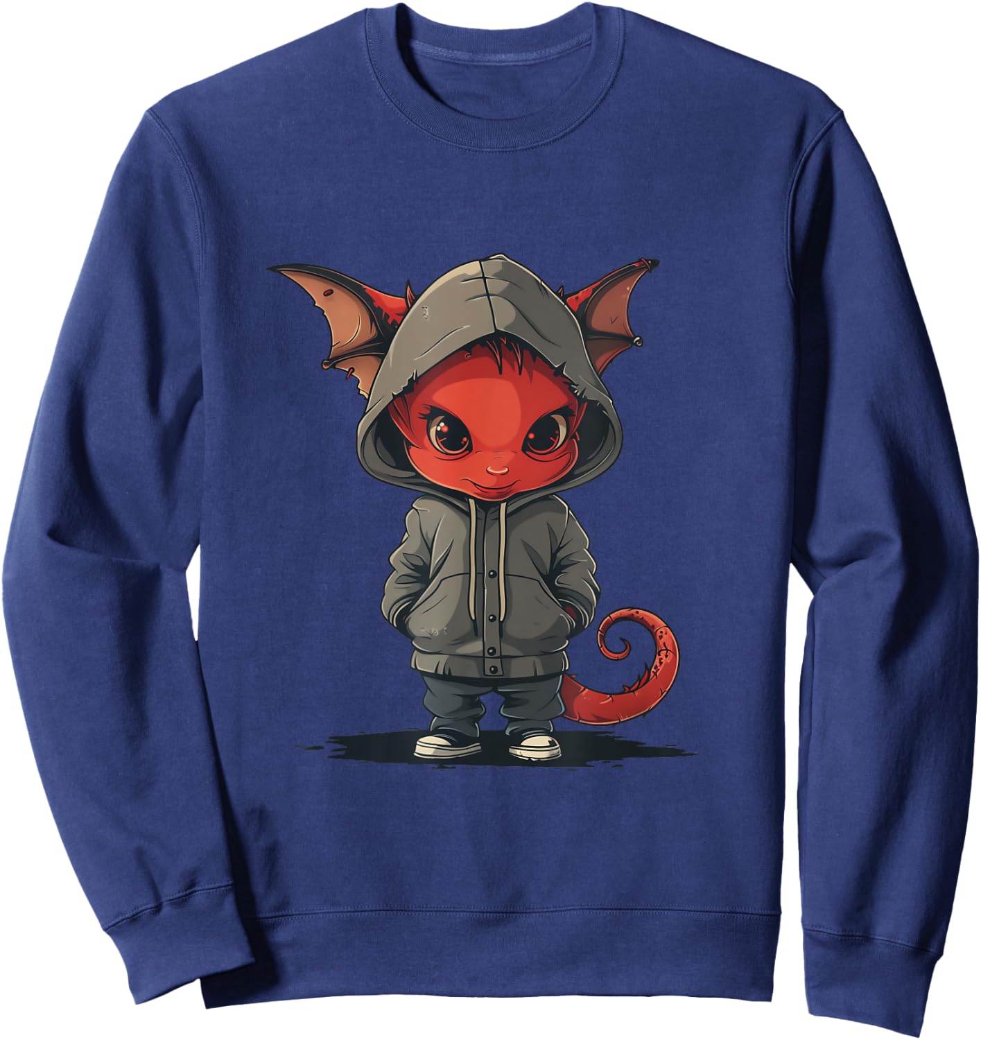 Devil as a child, little demon, troublemaker, rascal Sweatshirt - Sweatshirt | Navy