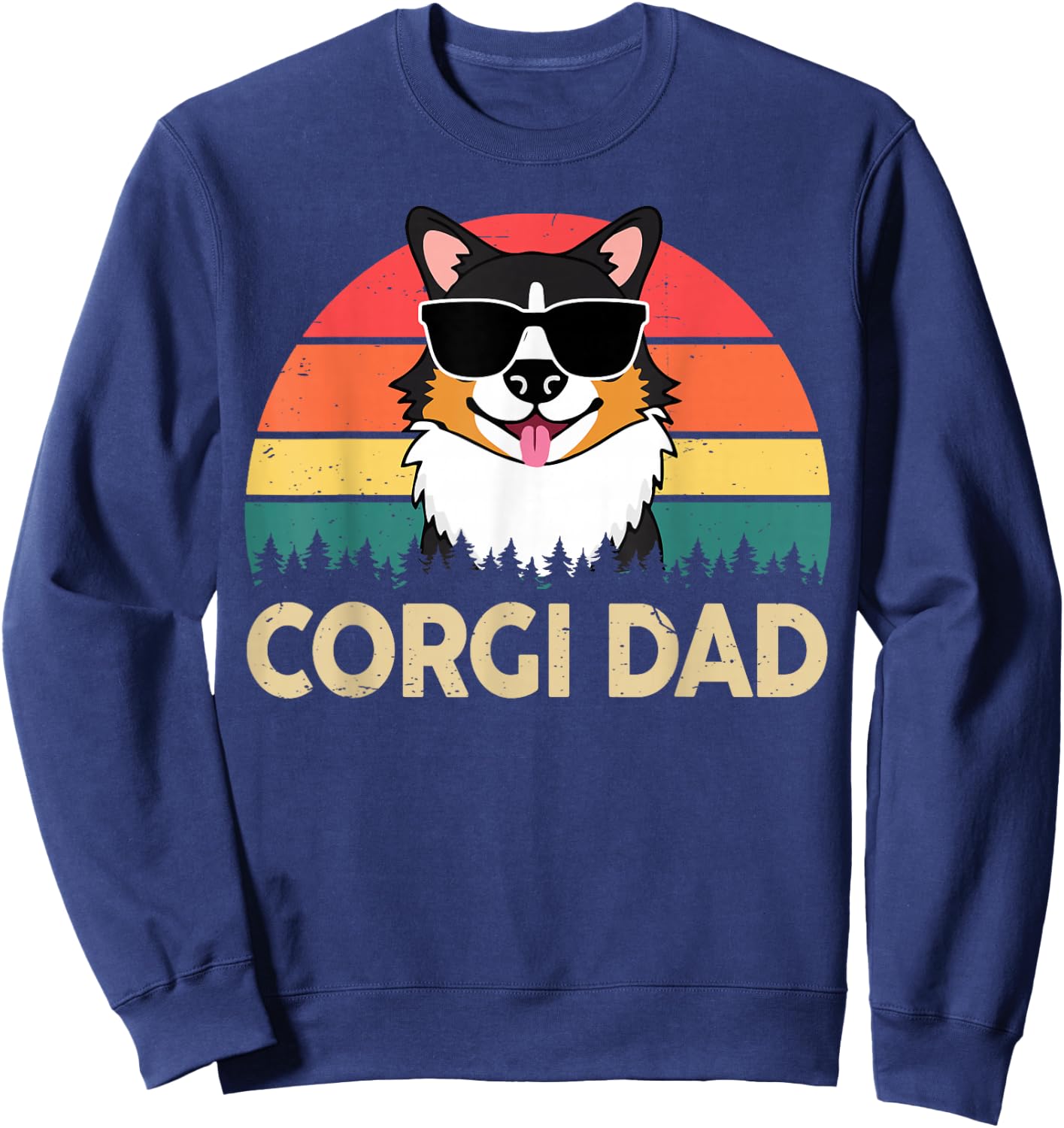 Corgi Dad Sweatshirt - Sweatshirt | Navy