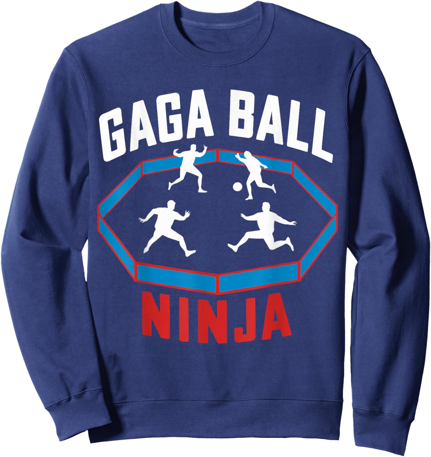Gaga Ball Ninja Kids Team Sport Dodgeball Ball Game Sweatshirt - Sweatshirt | Navy