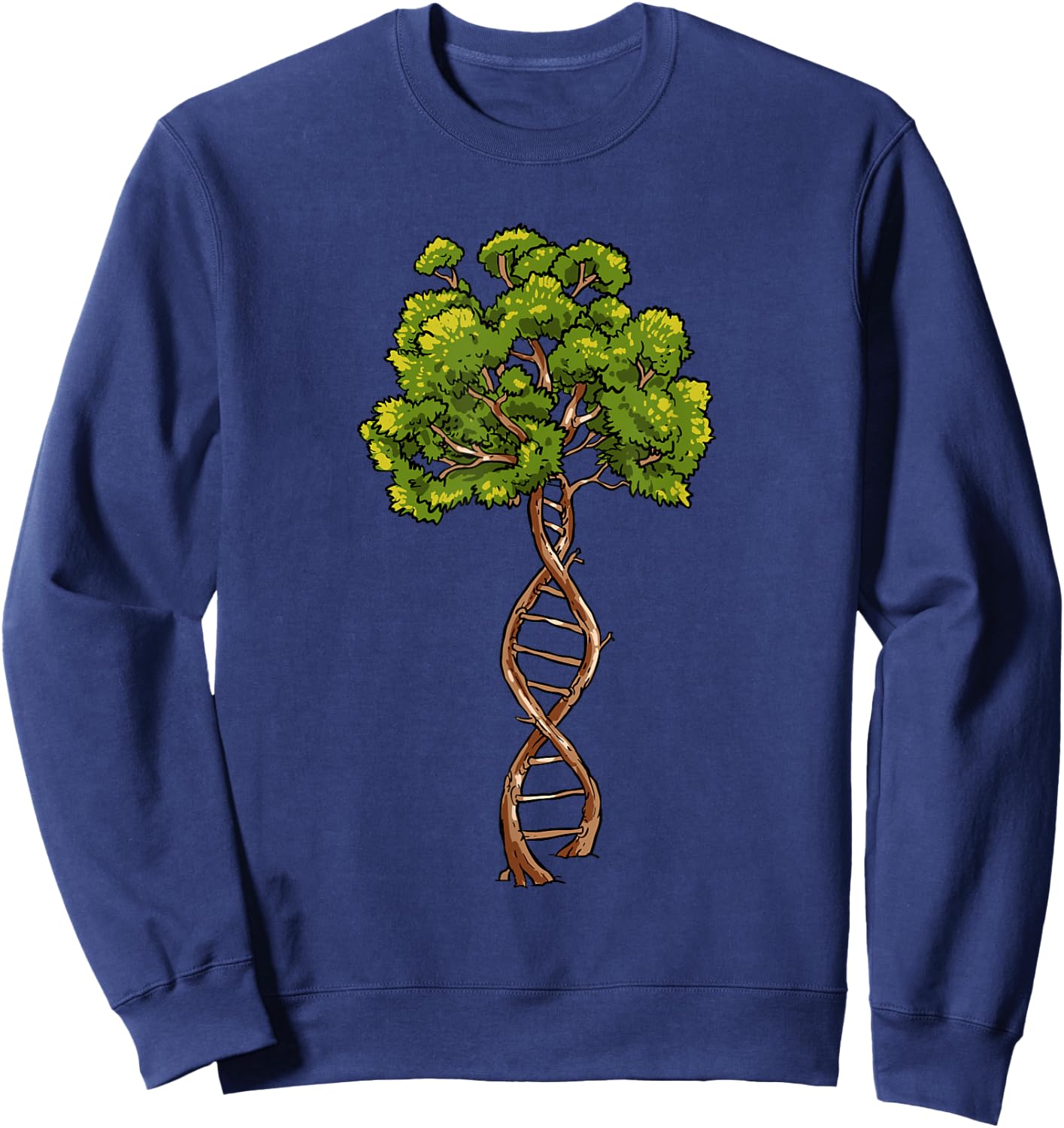 Science DNA Tree of Life Biology Genetics Environment Lovers Sweatshirt - Sweatshirt | Navy