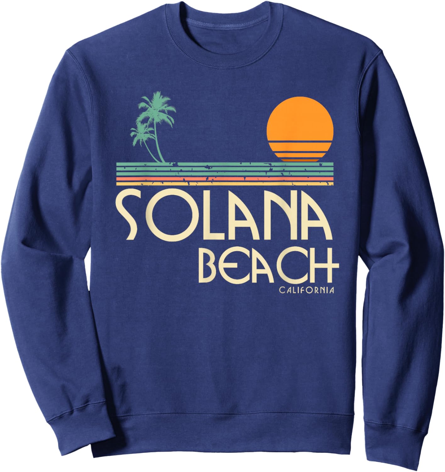 Solana Beach California Sweatshirt - Sweatshirt | Navy