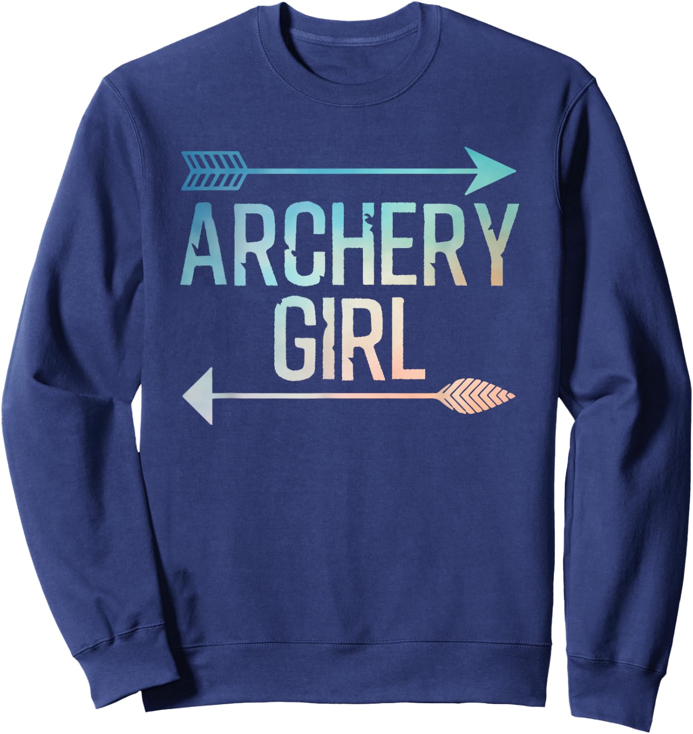 Cool Archery Art for Girls Women Crossbow Bow Hunting Archer Sweatshirt - Sweatshirt | Navy