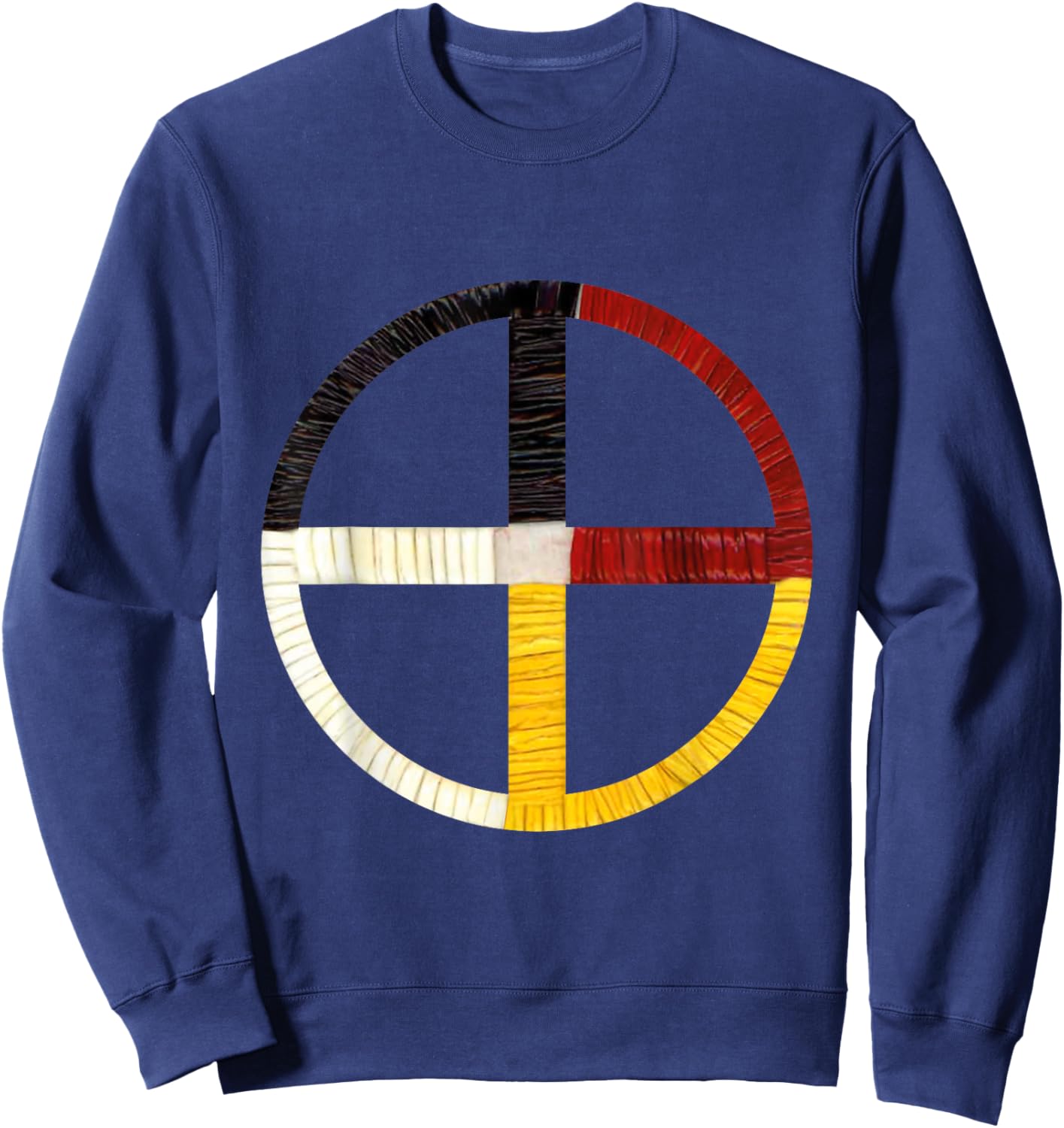 Native American Indian Medicine Wheel Sweatshirt - Sweatshirt | Navy
