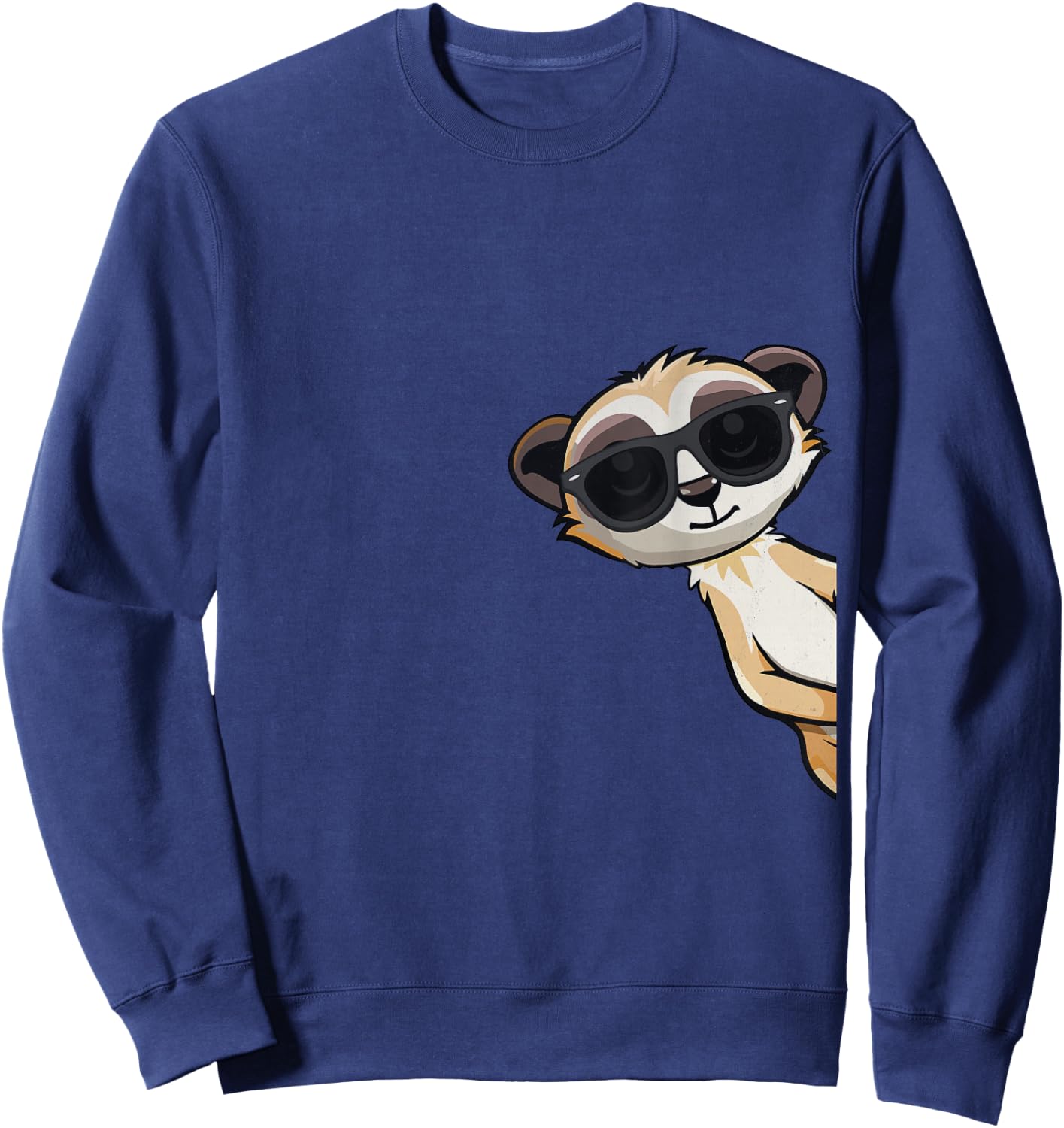 Meerkat Lover Kids Cute Funny Meerkat Sweatshirt - Sweatshirt | Navy