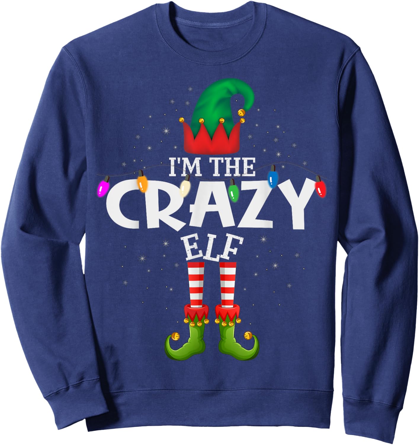 I'm The Crazy Matching Christmas Family Sweatshirt - Sweatshirt | Navy