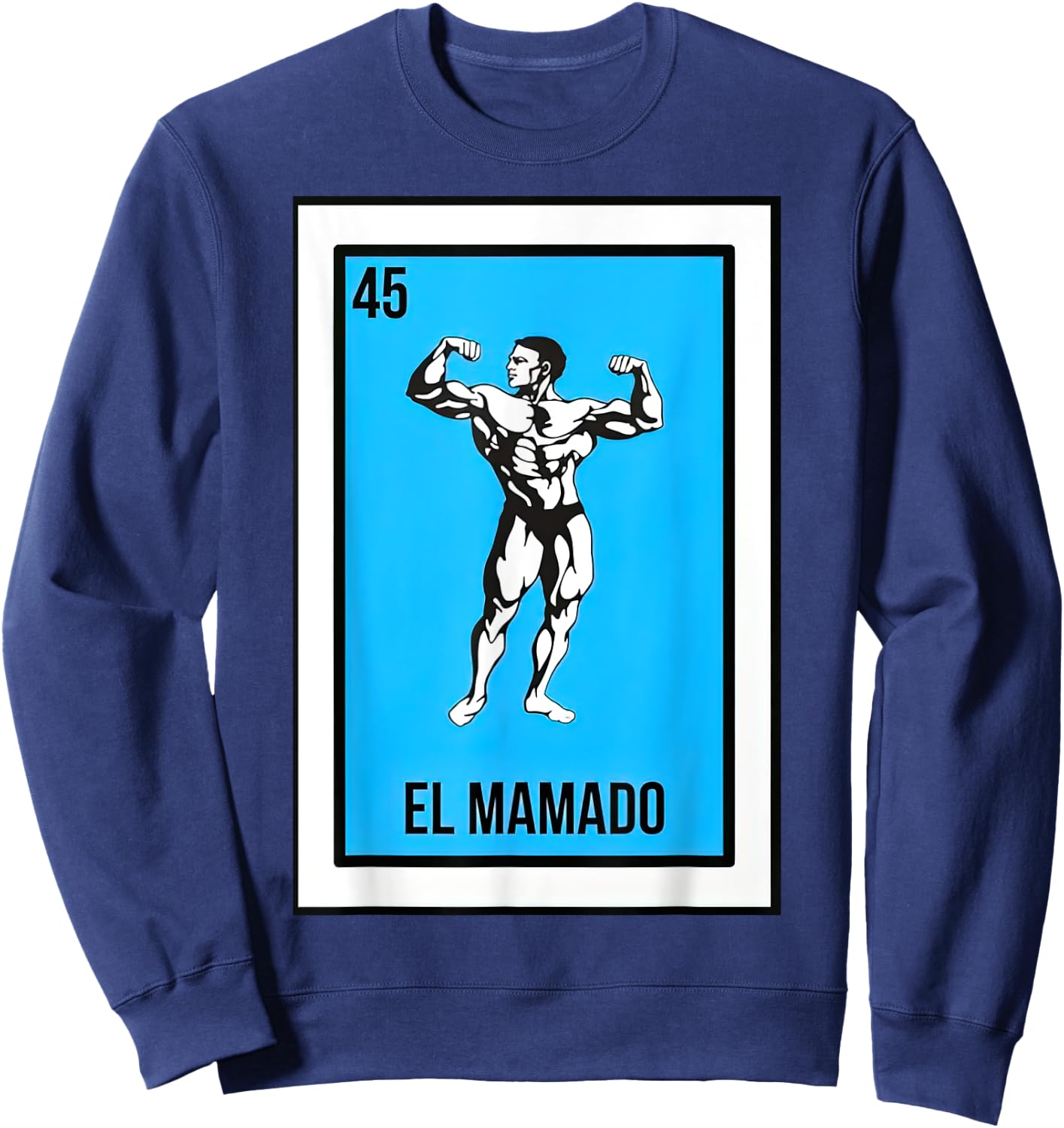 El Mamado Card Mexican Lottery Card Sweatshirt - Sweatshirt | Navy