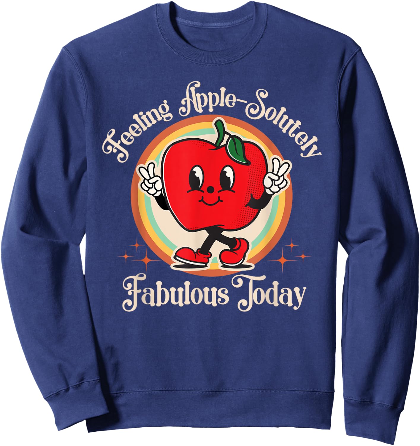 Apple Picking Crew Funny First Apple Picking Matching Family Sweatshirt - Sweatshirt | Navy