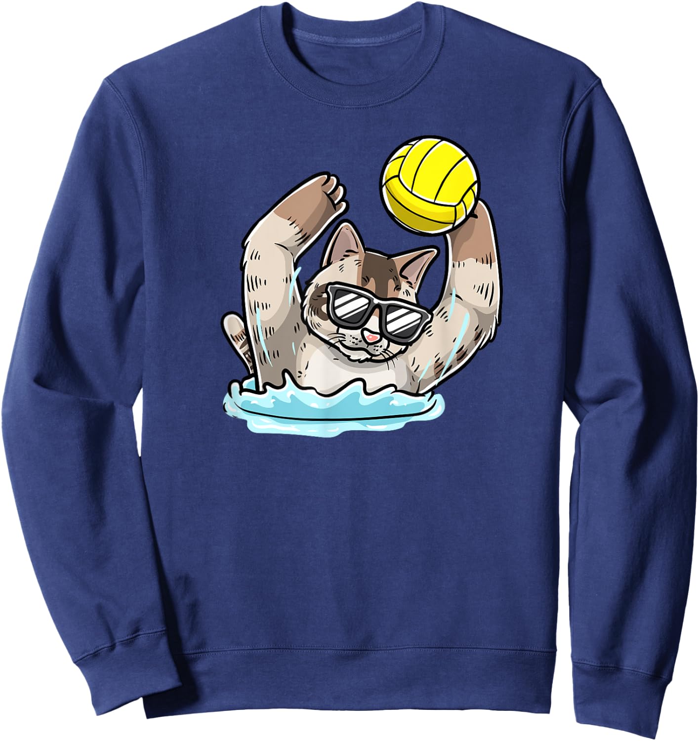 Water Polo Cat Sweatshirt - Sweatshirt | Navy