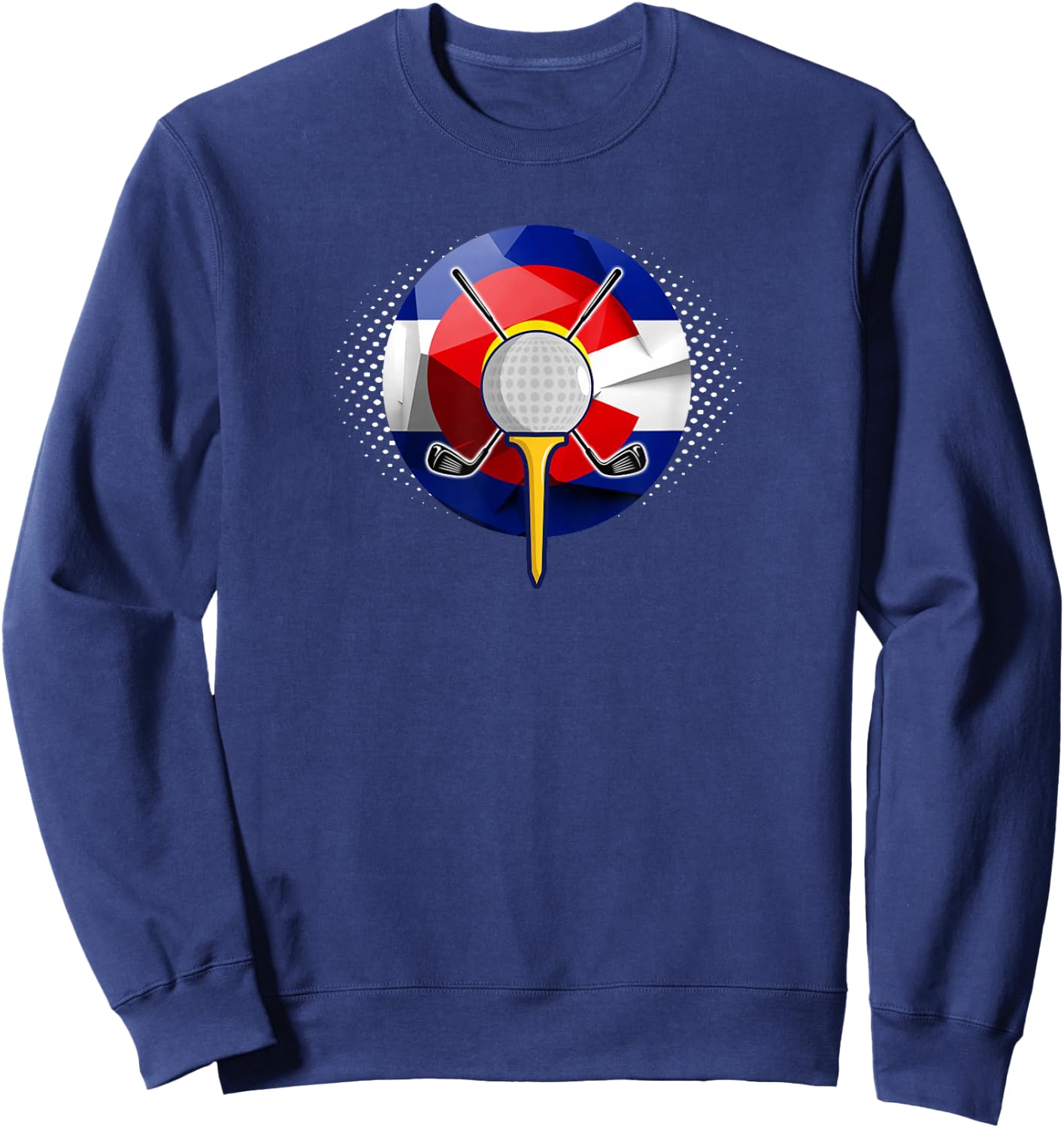 Colorado Golf - State Flag Colors Sweatshirt - Sweatshirt | Navy