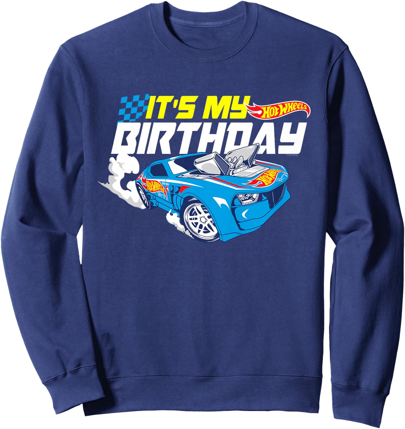 Kids Hot Wheels It's My Birthday Go Fast Sweatshirt - Sweatshirt | Navy