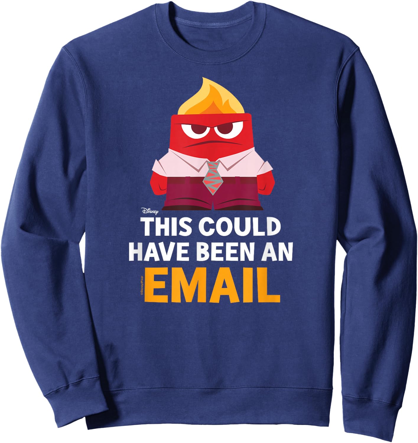 Inside Out - Anger This Could Have Been an Email Sweatshirt - Sweatshirt | Navy