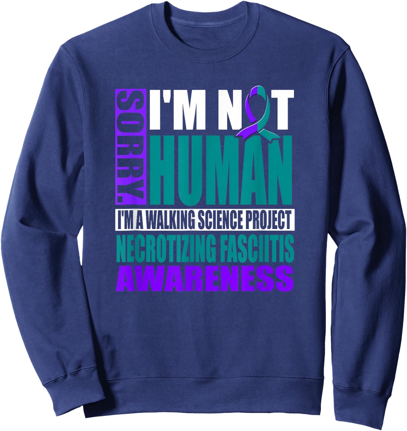 Necrotizing Fasciitis Sweatshirt - Sweatshirt | Navy