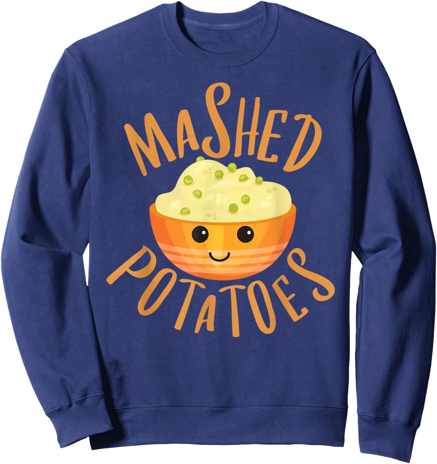 Mashed Potatoes & Gravy Matching Halloween Best Friends Sweatshirt - Sweatshirt | Navy