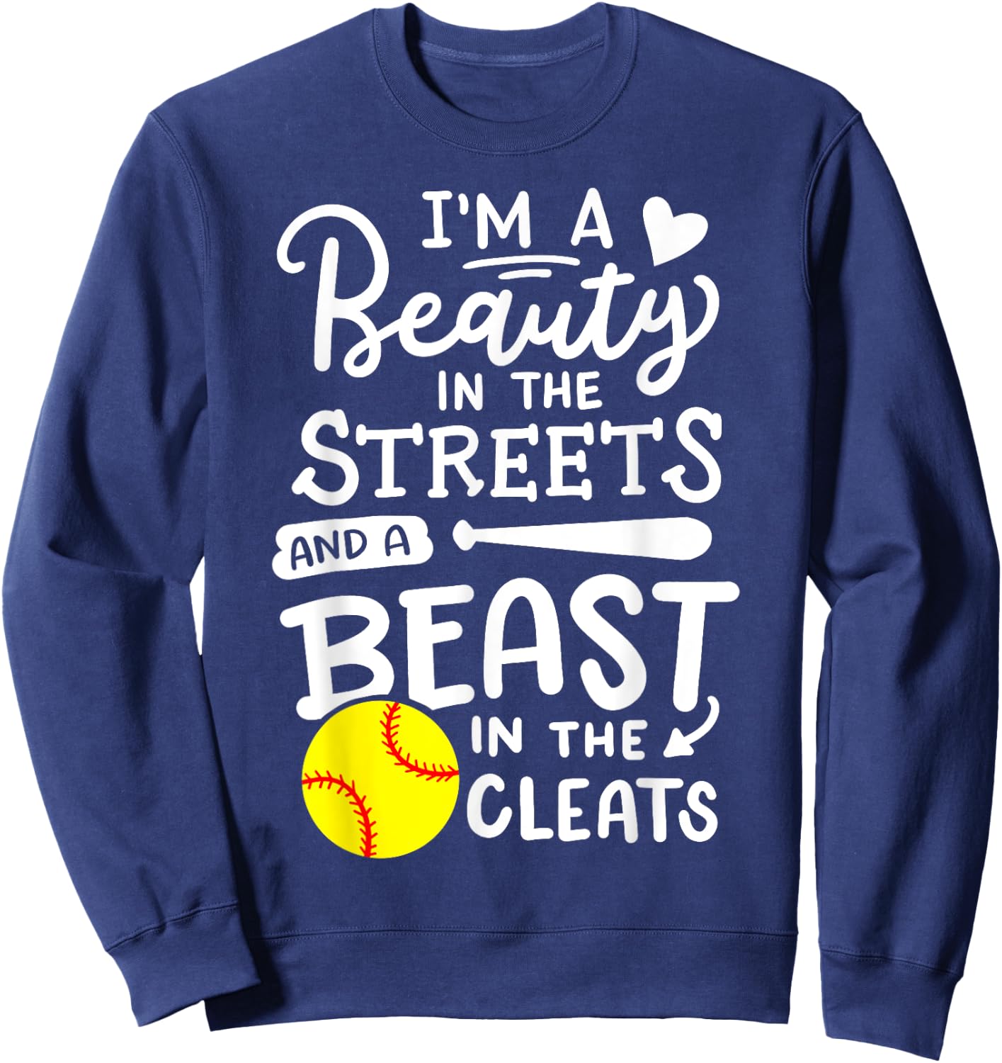 Softball Softball Player Sweatshirt - Sweatshirt | Navy