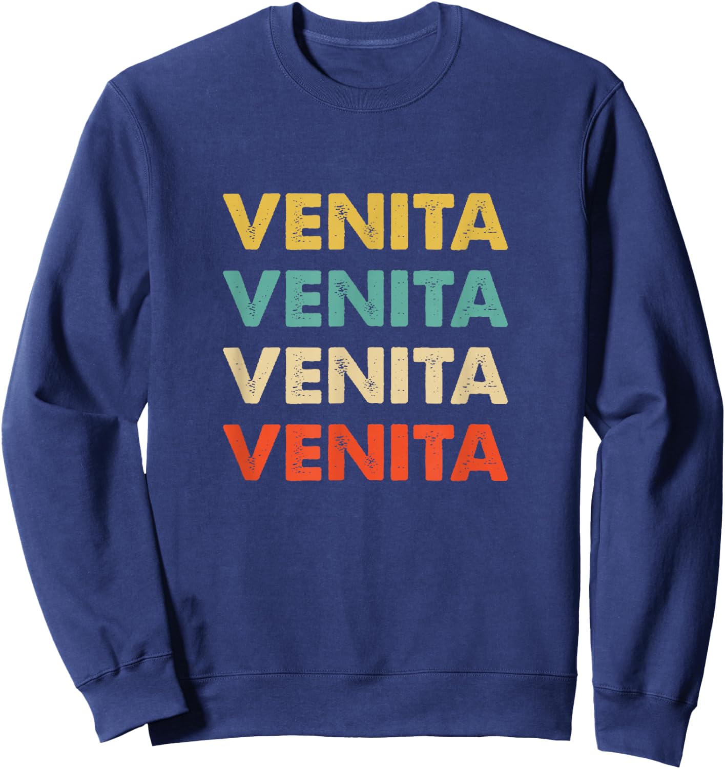Venita Name Sweatshirt - Sweatshirt | Navy