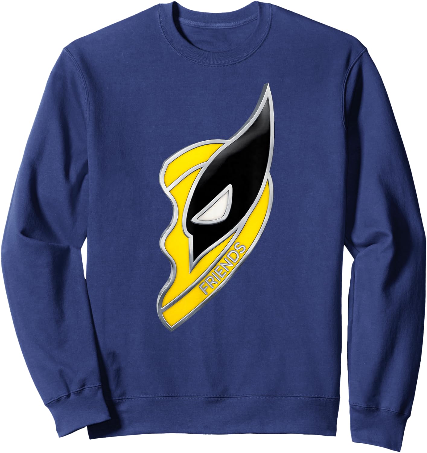 Marvel Studios Deadpool & Wolverine Best Friends Heart Right Sweatshirt - Sweatshirt | Navy