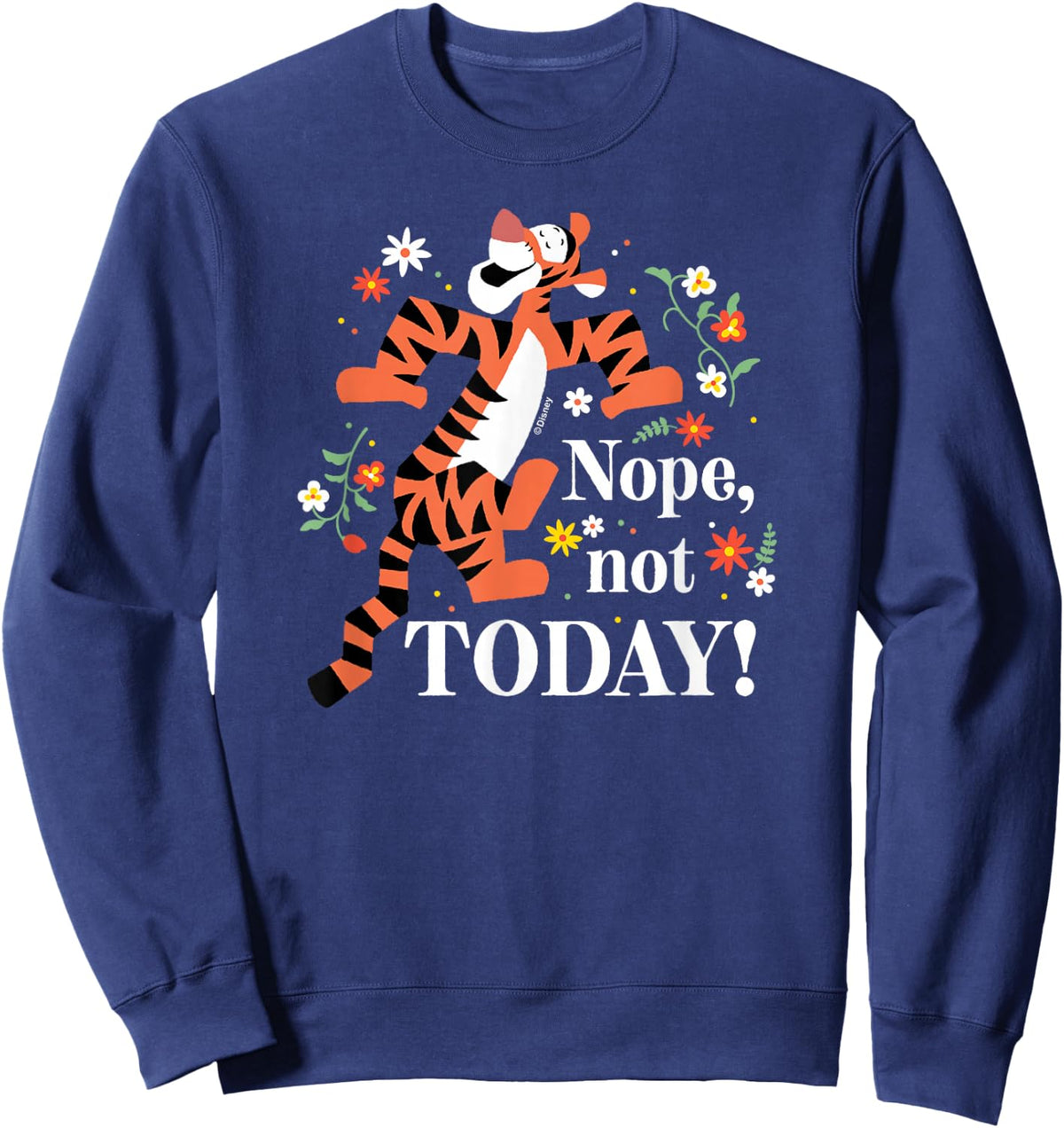Winnie The Pooh - Tigger Nope Not Today Sweatshirt - Sweatshirt | Navy
