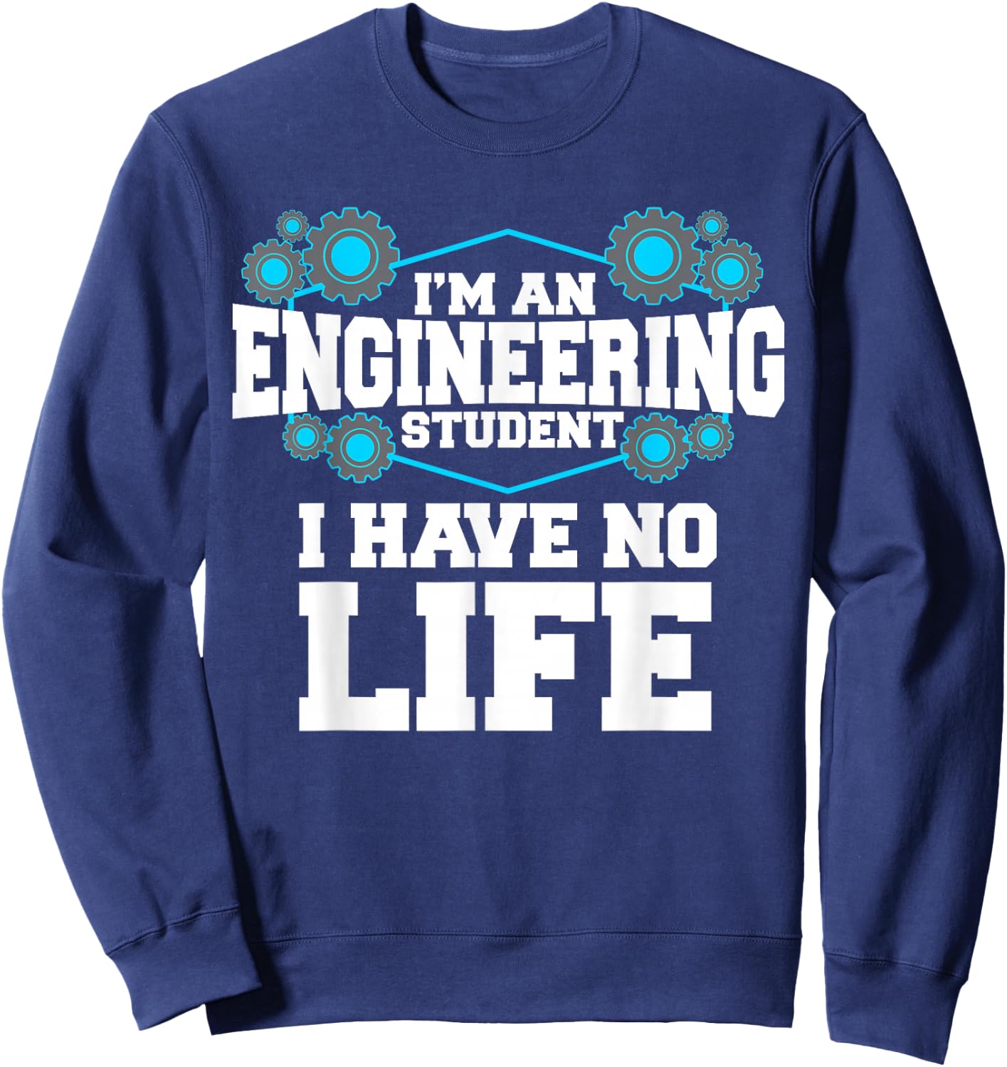 Funny Engineering Design Women Engineer Student Sweatshirt - Sweatshirt | Navy