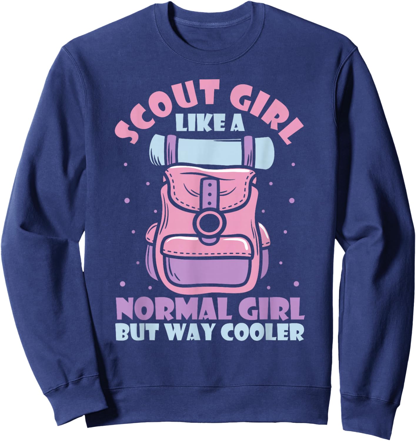 Ranger Girl's Tent Camp - Scout Camp Sweatshirt - Sweatshirt | Navy