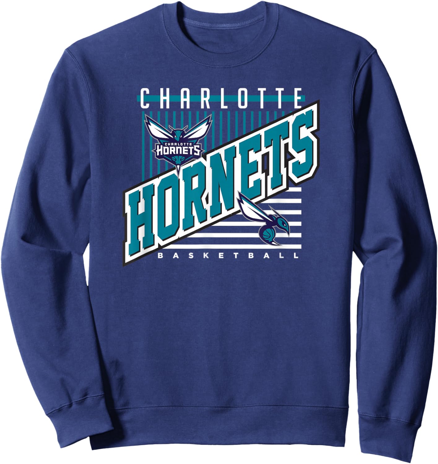 Charlotte Hornets NBA Rise Above - Men's, Women's, Kids' - Black - Small - Short Sleeve - Classic Fit - Polyester 100% - Imported - Sports Fan Sweatshirt - Sweatshirt | Navy