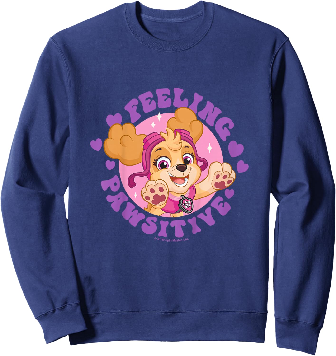 PAW Patrol Feeling Pawsitive Cute Skye Portrait Sweatshirt - Sweatshirt | Navy