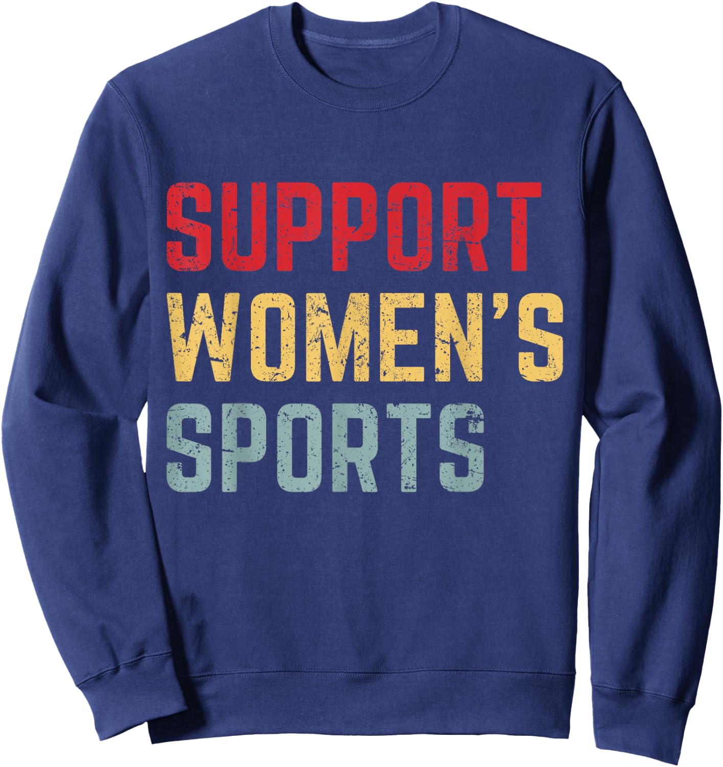 Support Women's Sports Sweatshirt - Sweatshirt | Navy