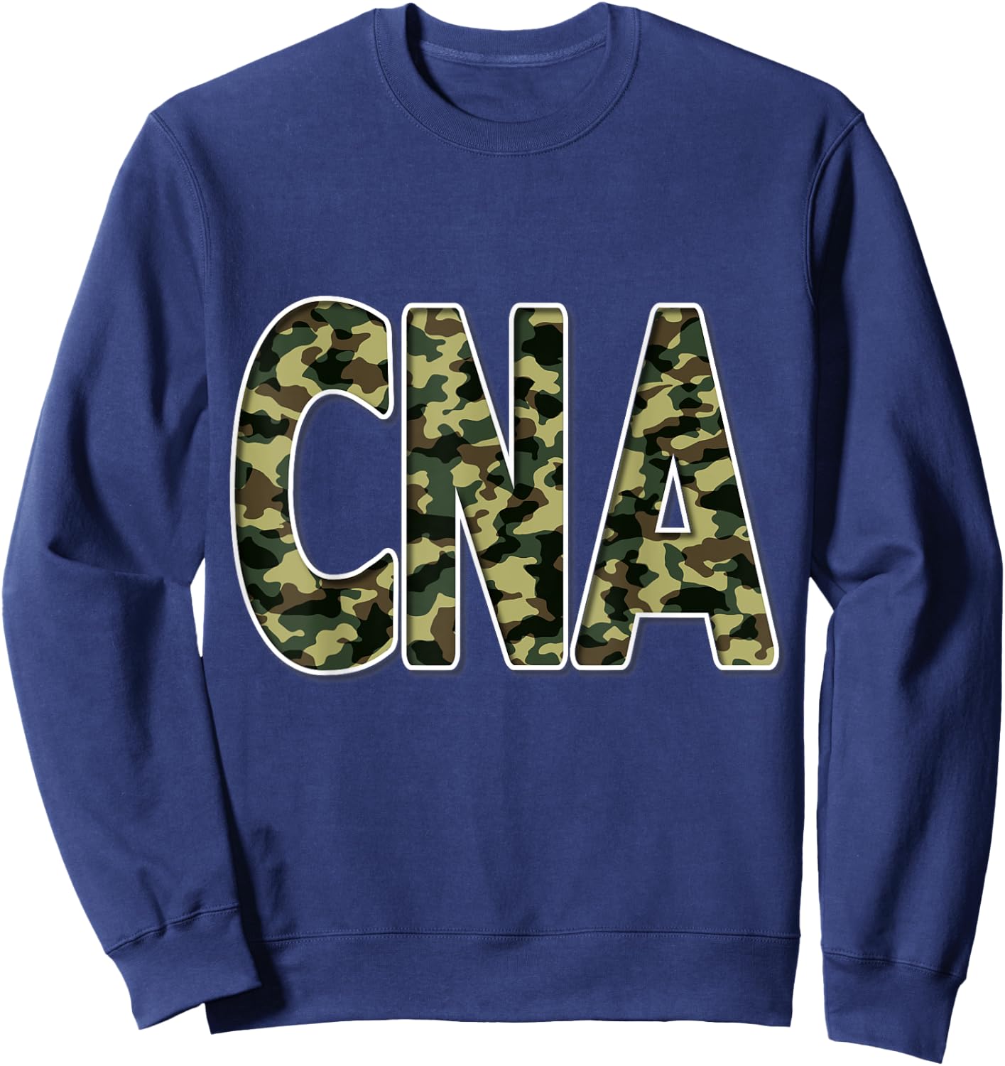 CNA Nurses Camouflage Sweatshirt - Sweatshirt | Navy