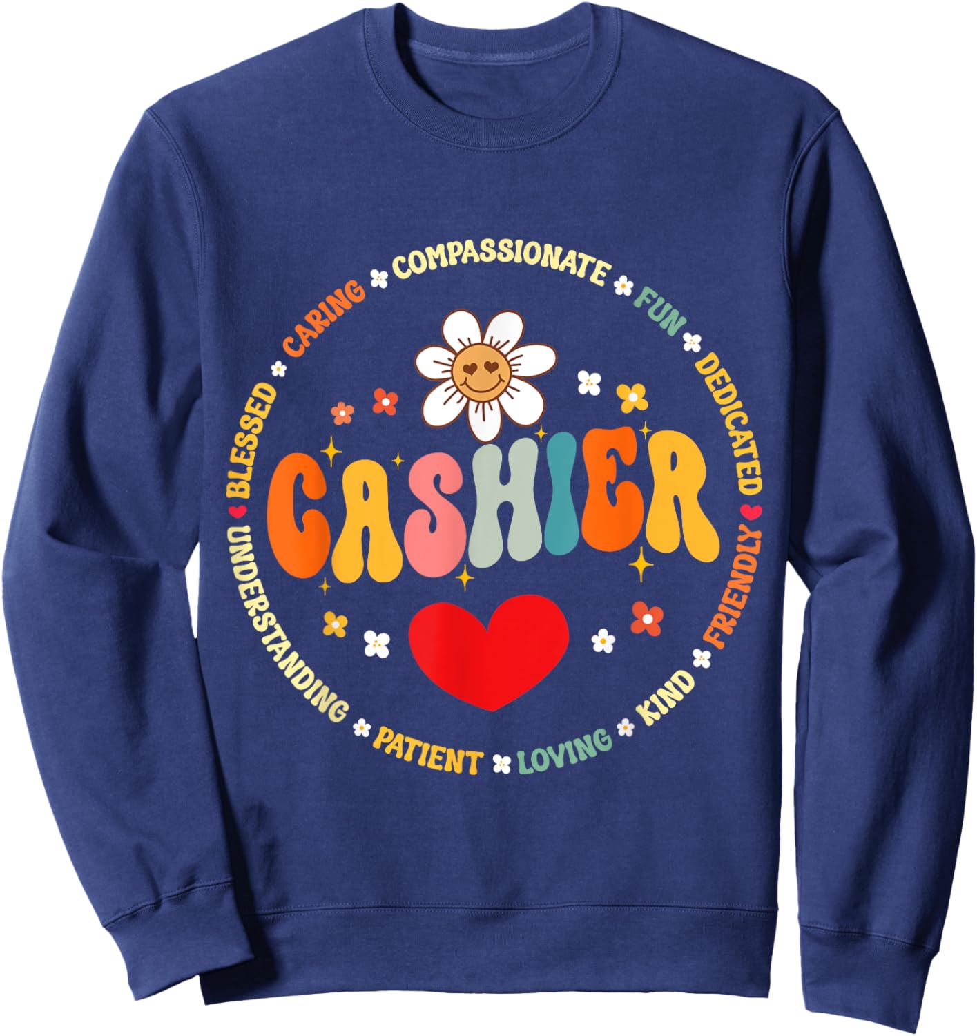 Food Services Crew Cafeteria Worker Helper School Cashier Sweatshirt - Sweatshirt | Navy