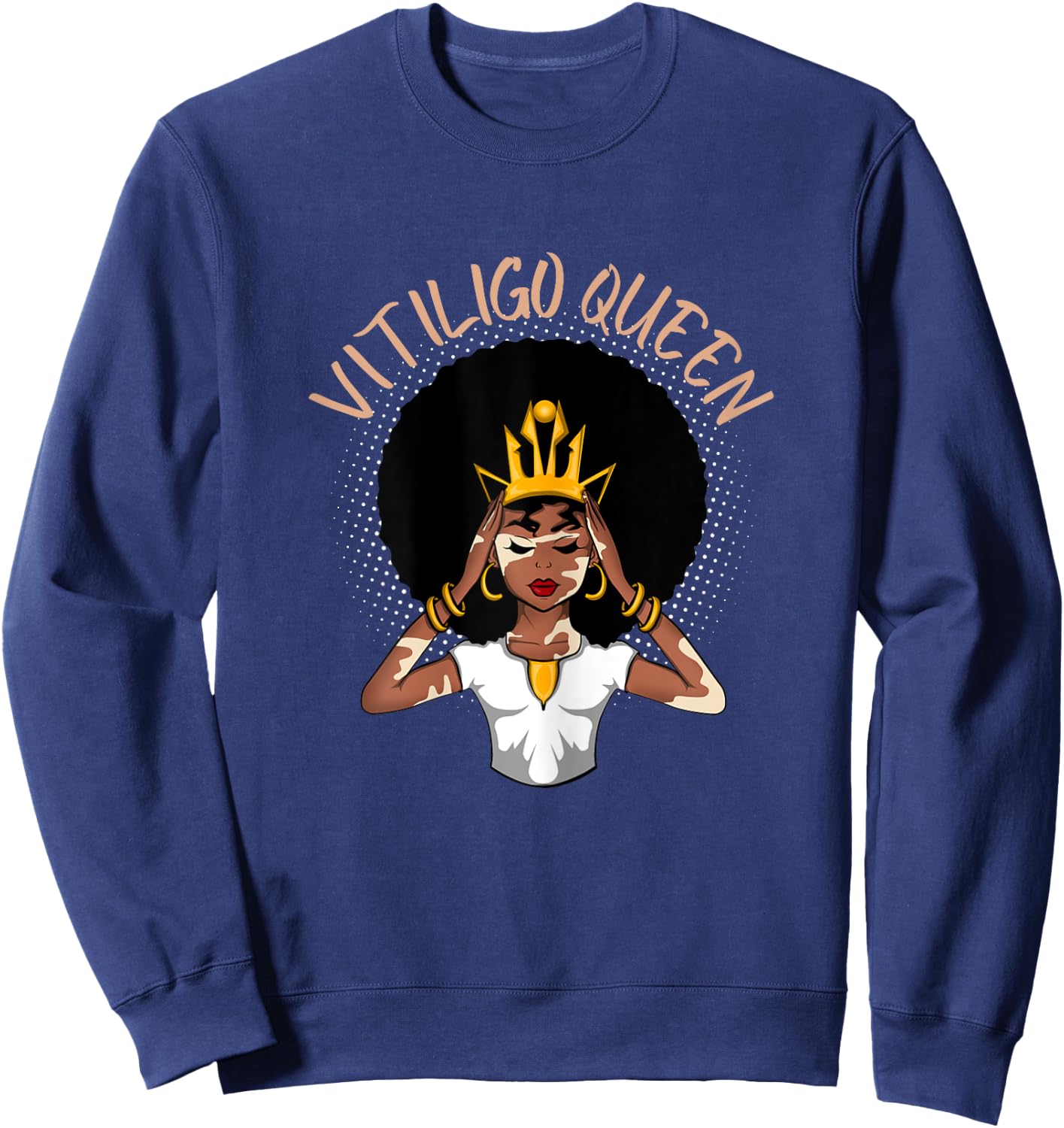 Vitiligo Queen Sweatshirt - Sweatshirt | Navy