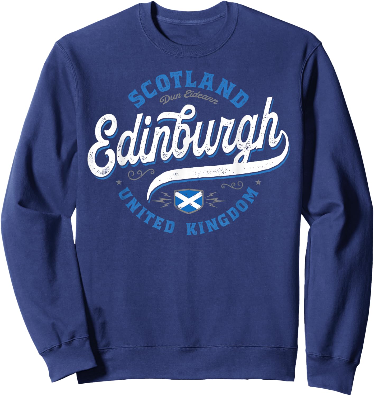 Vintage Edinburgh Scotland Sweatshirt - Sweatshirt | Navy