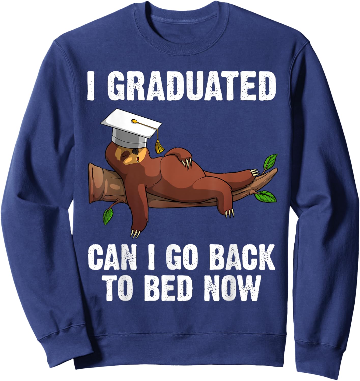 Funny Graduation Art Women PhD MBA Masters Graduated Sweatshirt - Sweatshirt | Navy