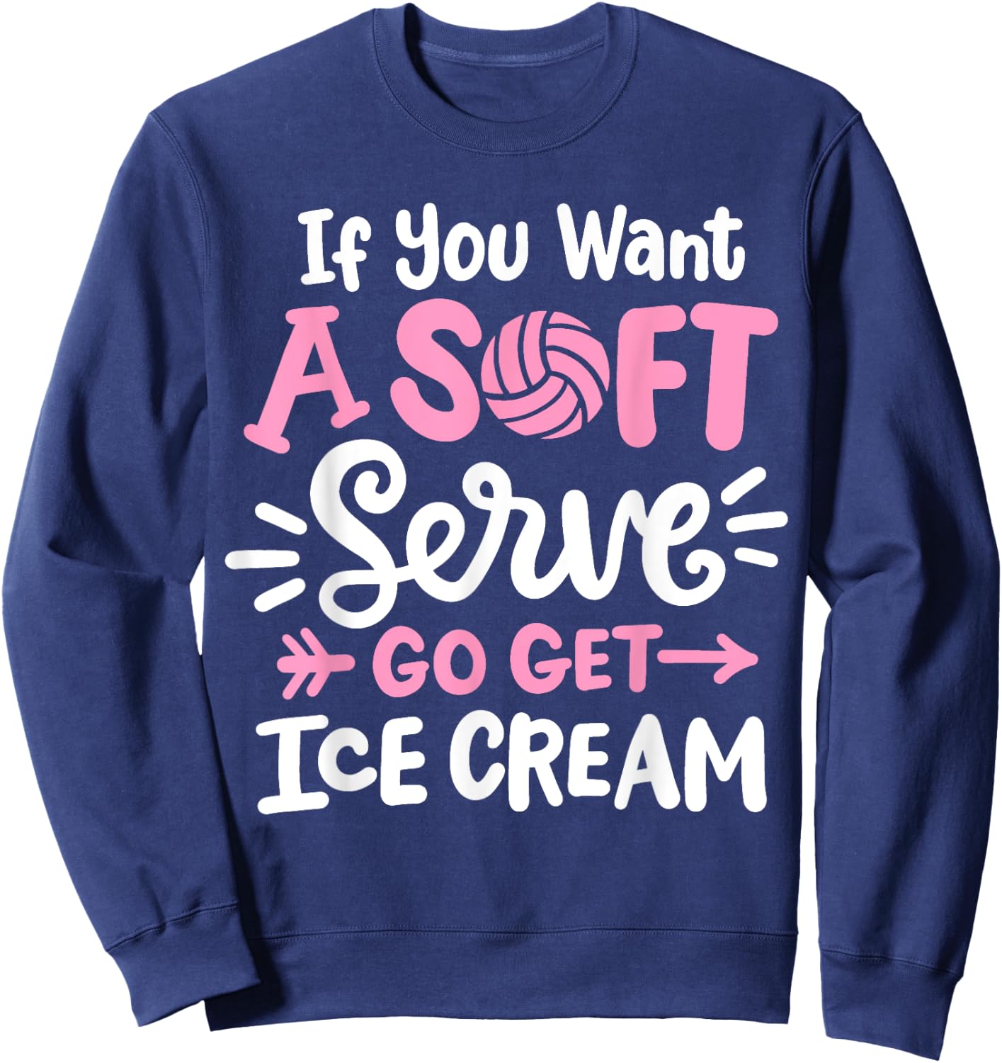 Volleyball Sweatshirt - Sweatshirt | Navy