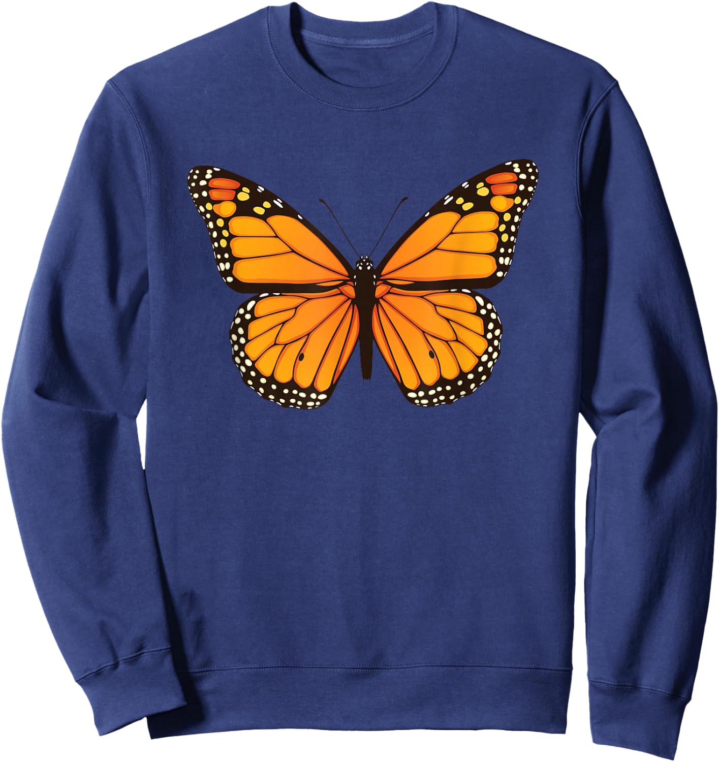 Cute Monarch Butterfly Sweatshirt - Sweatshirt | Navy