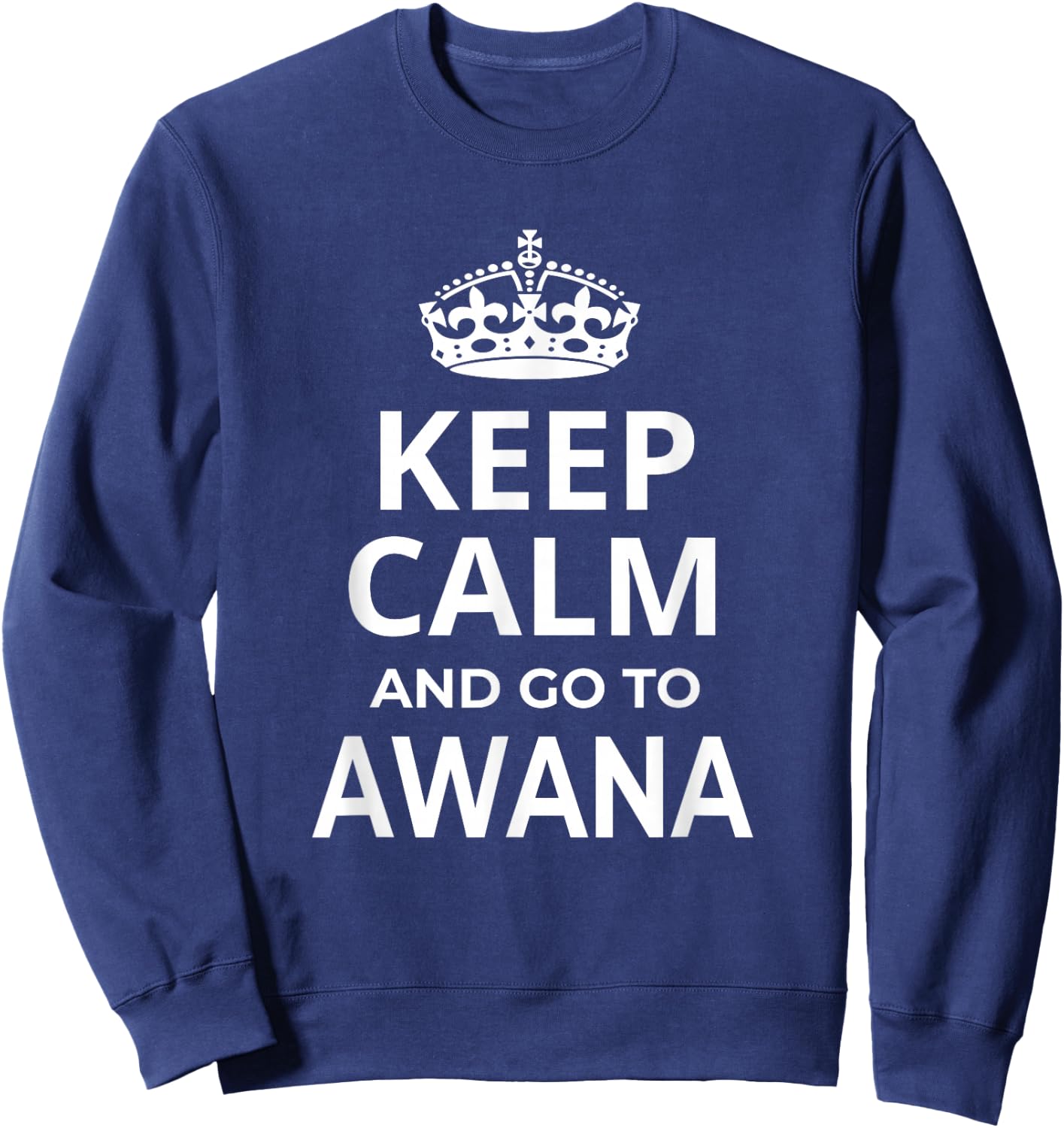 Awana Souvenirs / 'Keep Calm And Go To Awana Beach Resort!' Sweatshirt - Sweatshirt | Navy
