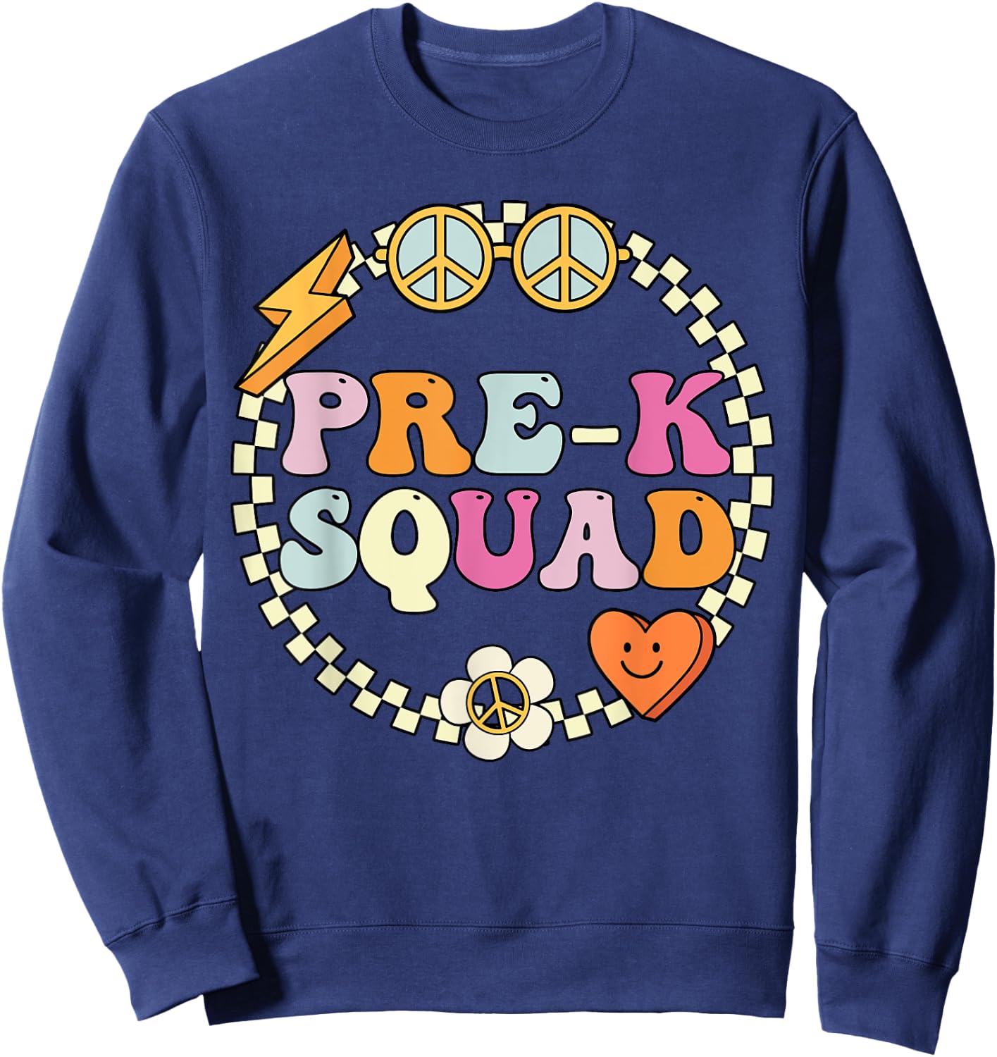 Pre k Teacher Shirt & Girls, Kids Pre-k Squad Sweatshirt - Sweatshirt | Navy