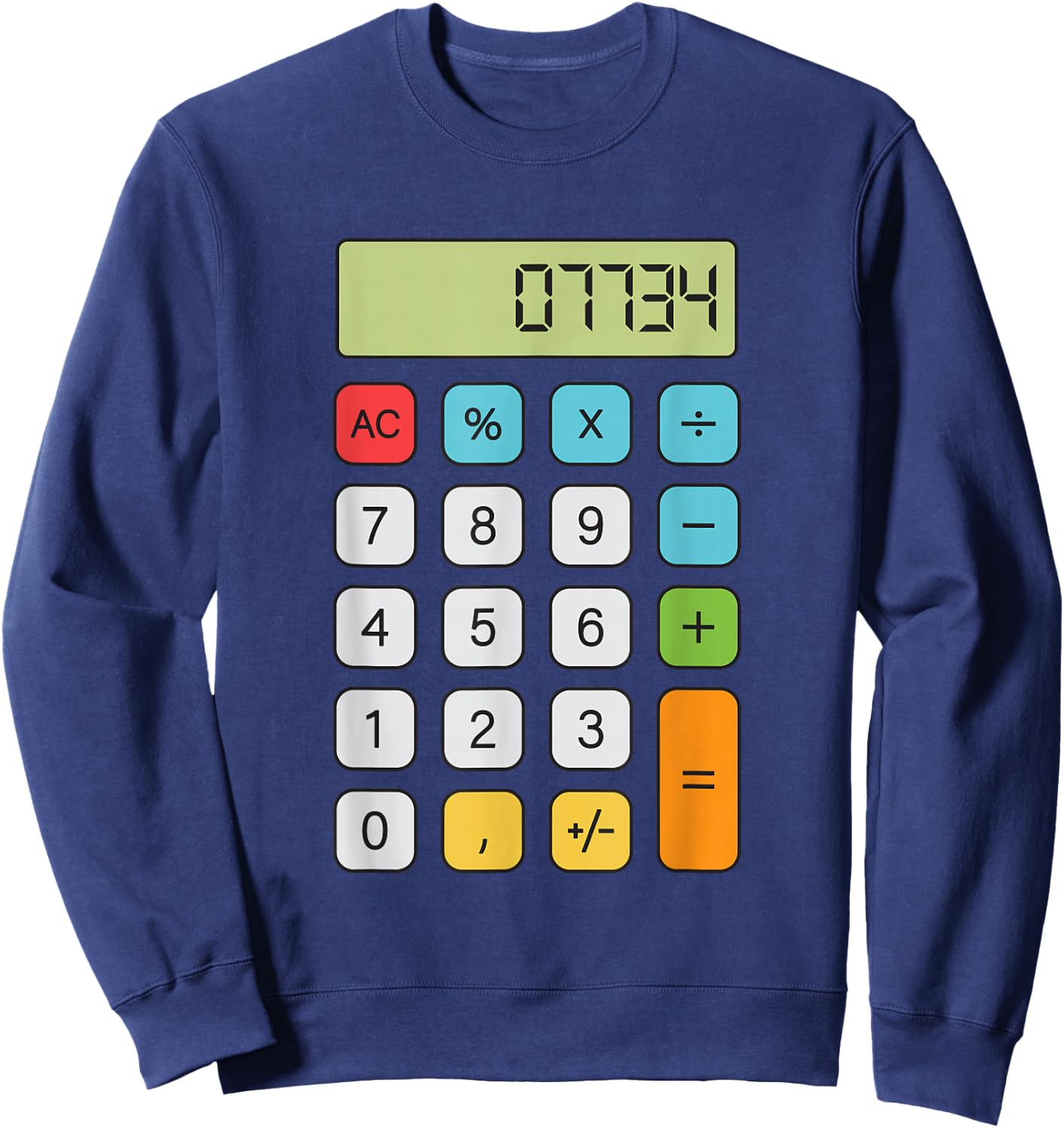 Hello Calculator Sweatshirt - Sweatshirt | Navy