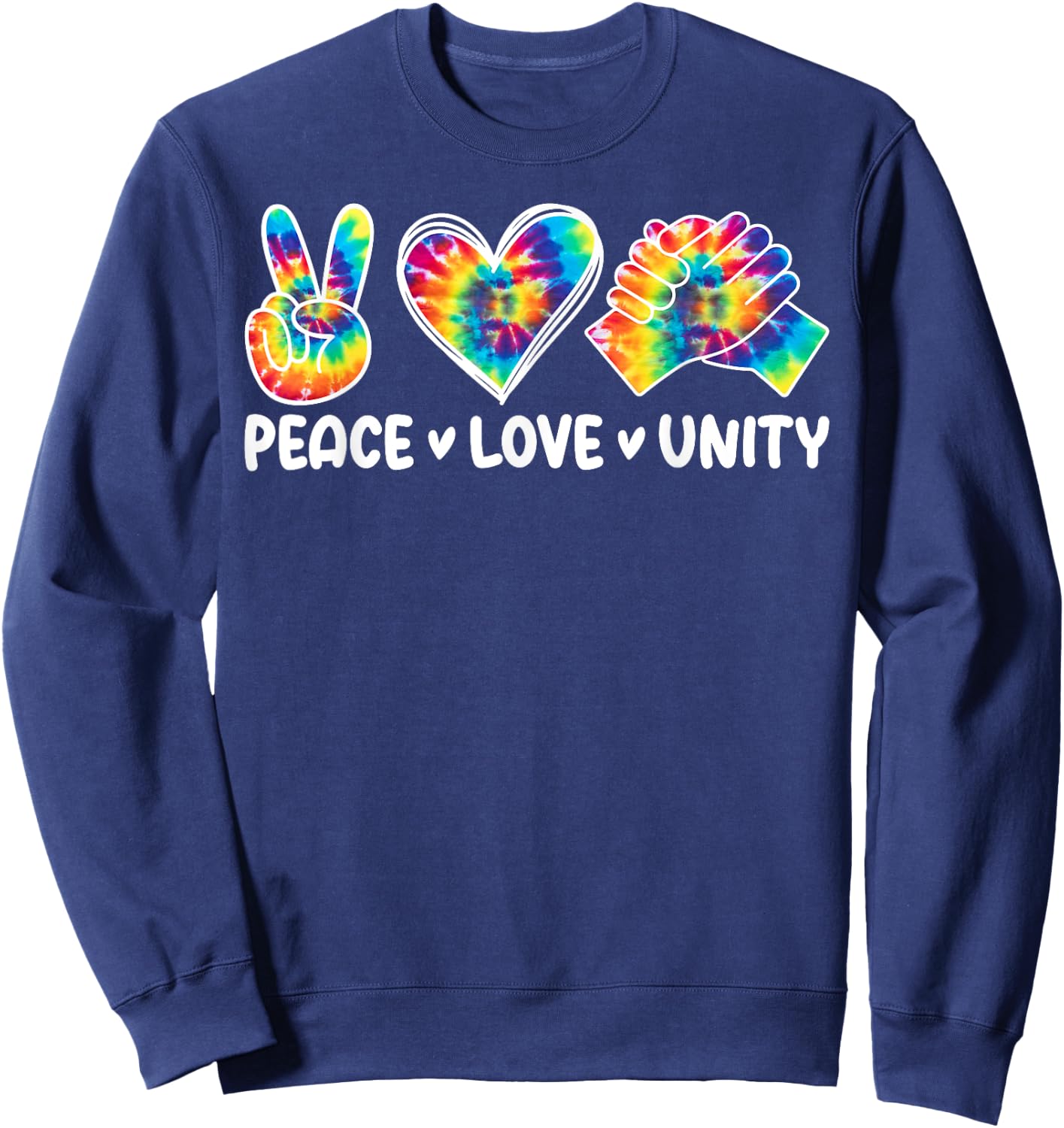 Peace Love Unity Orange Men Women Unity Day Spread Kindness Sweatshirt - Sweatshirt | Navy