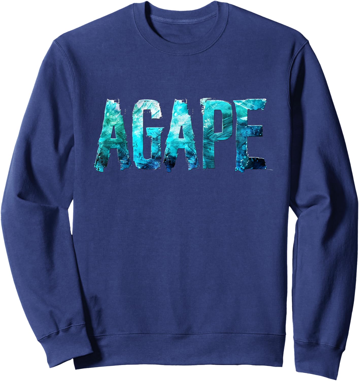 Christian Faith - Love Agape Sweatshirt - Sweatshirt | Navy