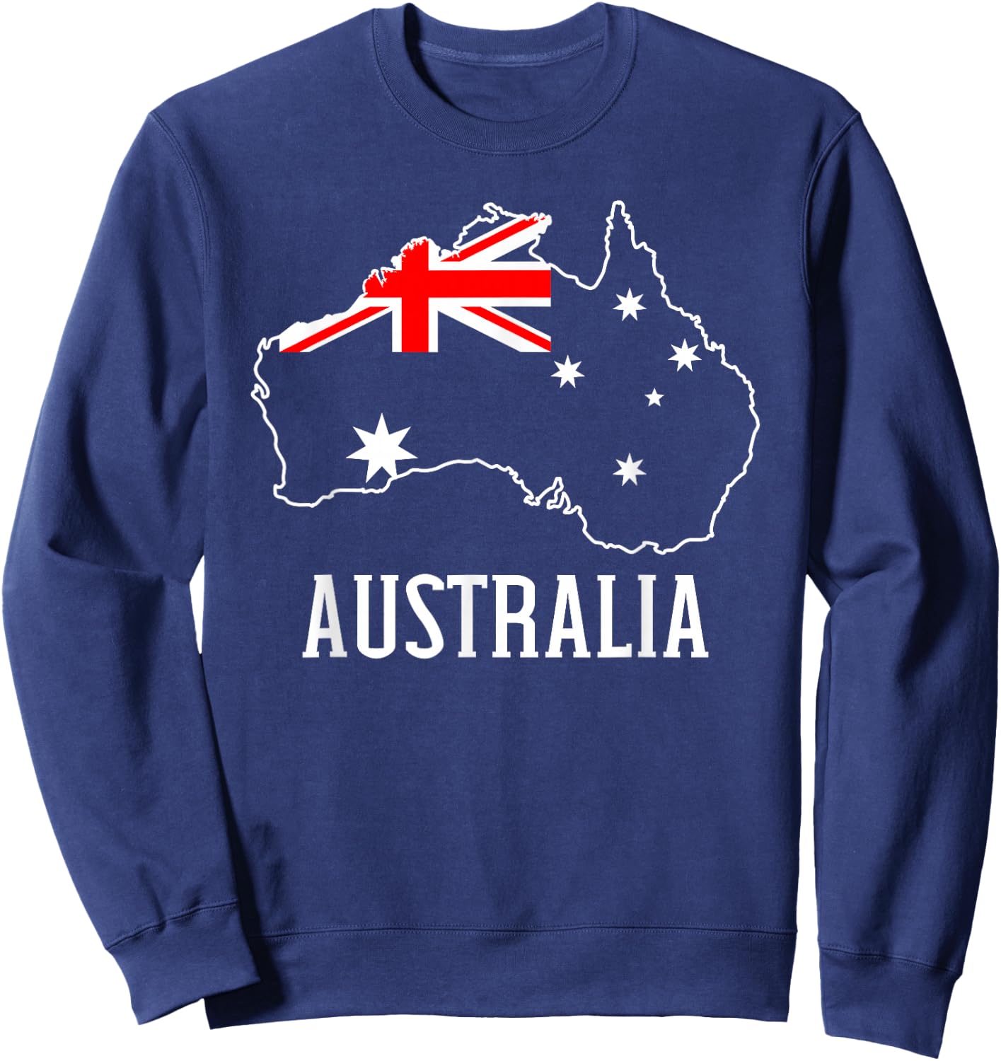 Australia Map Flag Sweatshirt - Sweatshirt | Navy
