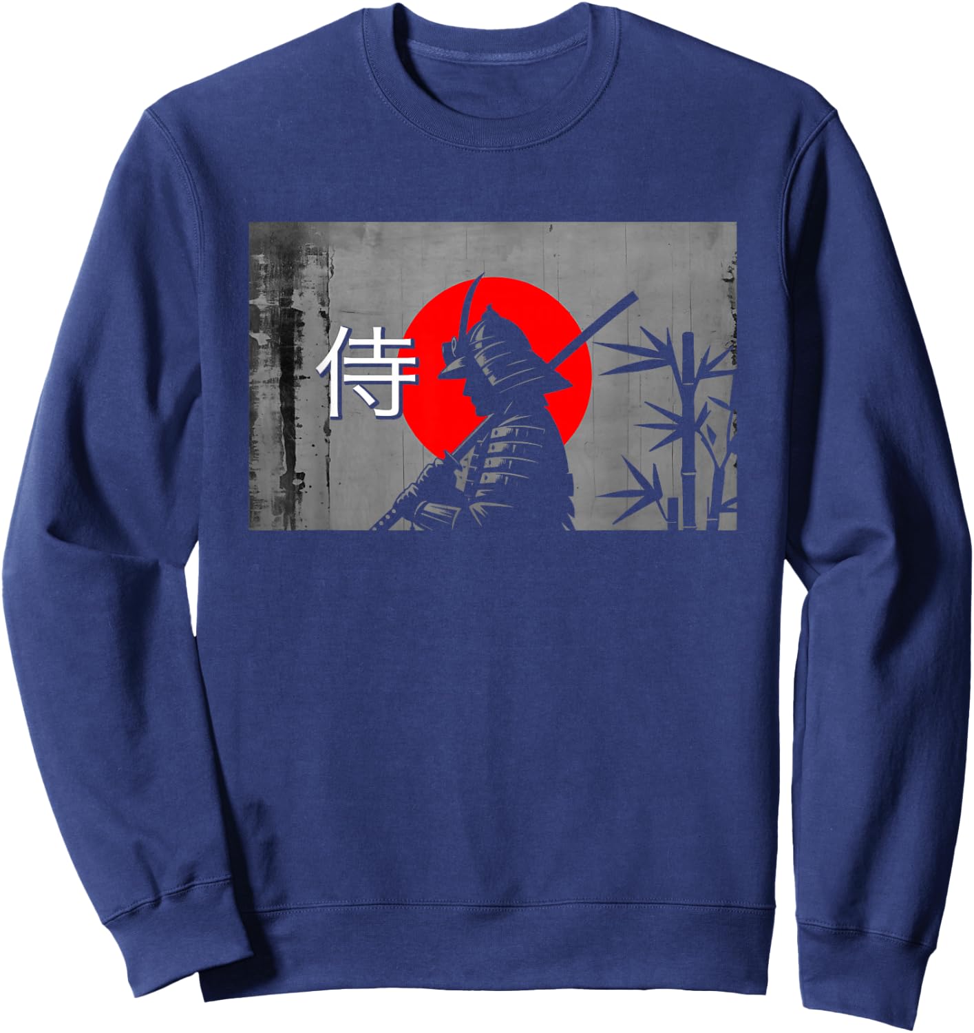 Japanese Samurai Warrior Sweatshirt - Sweatshirt | Navy