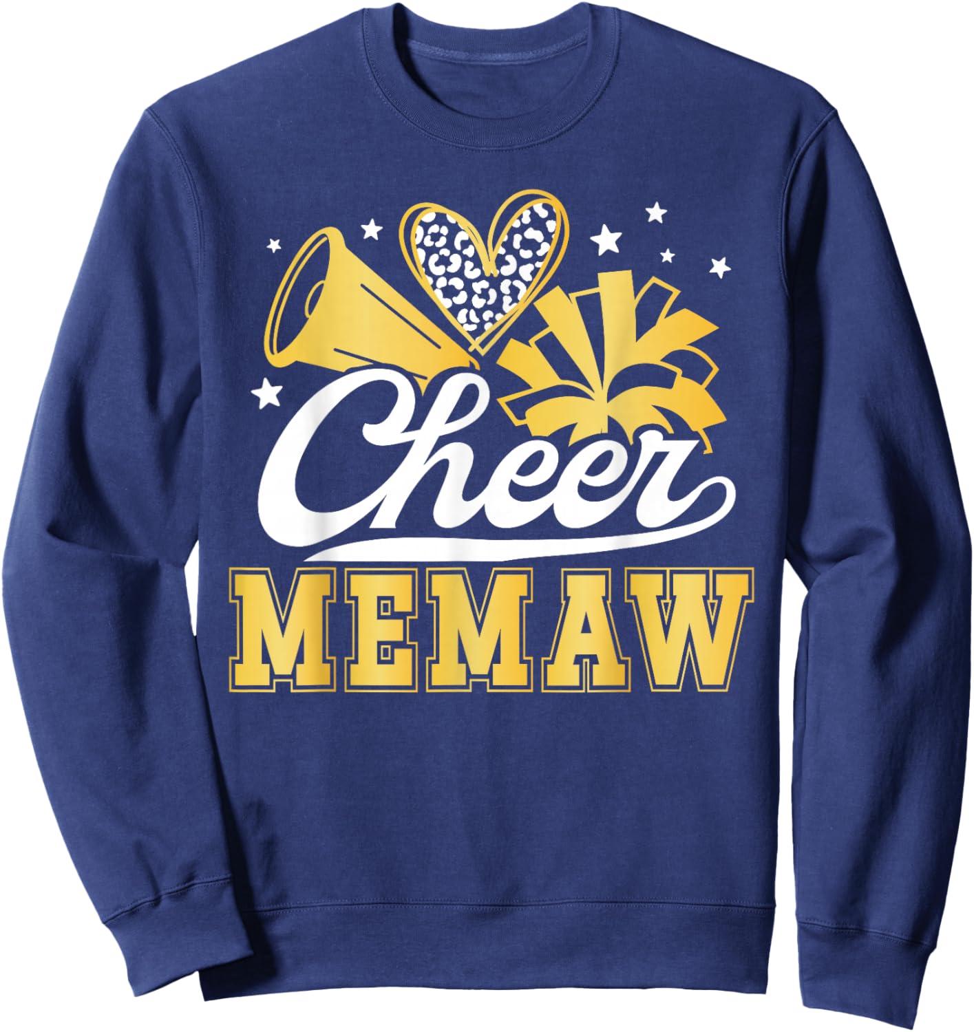 Cheer Memaw Of A Cheerleader Memaw Cheerleading Memaw Sweatshirt - Sweatshirt | Navy