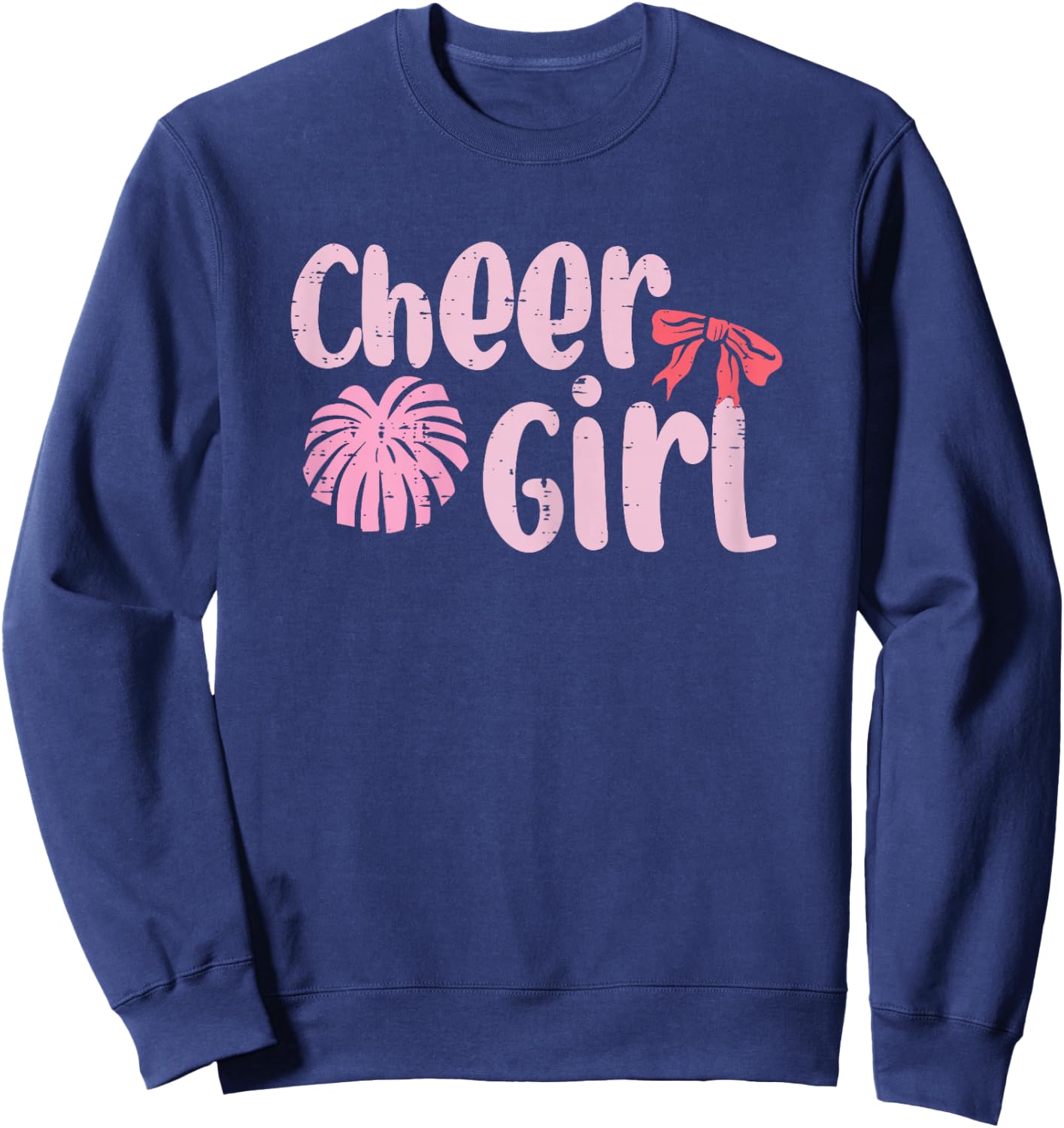 Cheerleading Cheer Girl Cheerleader Girls Kids Youth Women Sweatshirt - Sweatshirt | Navy