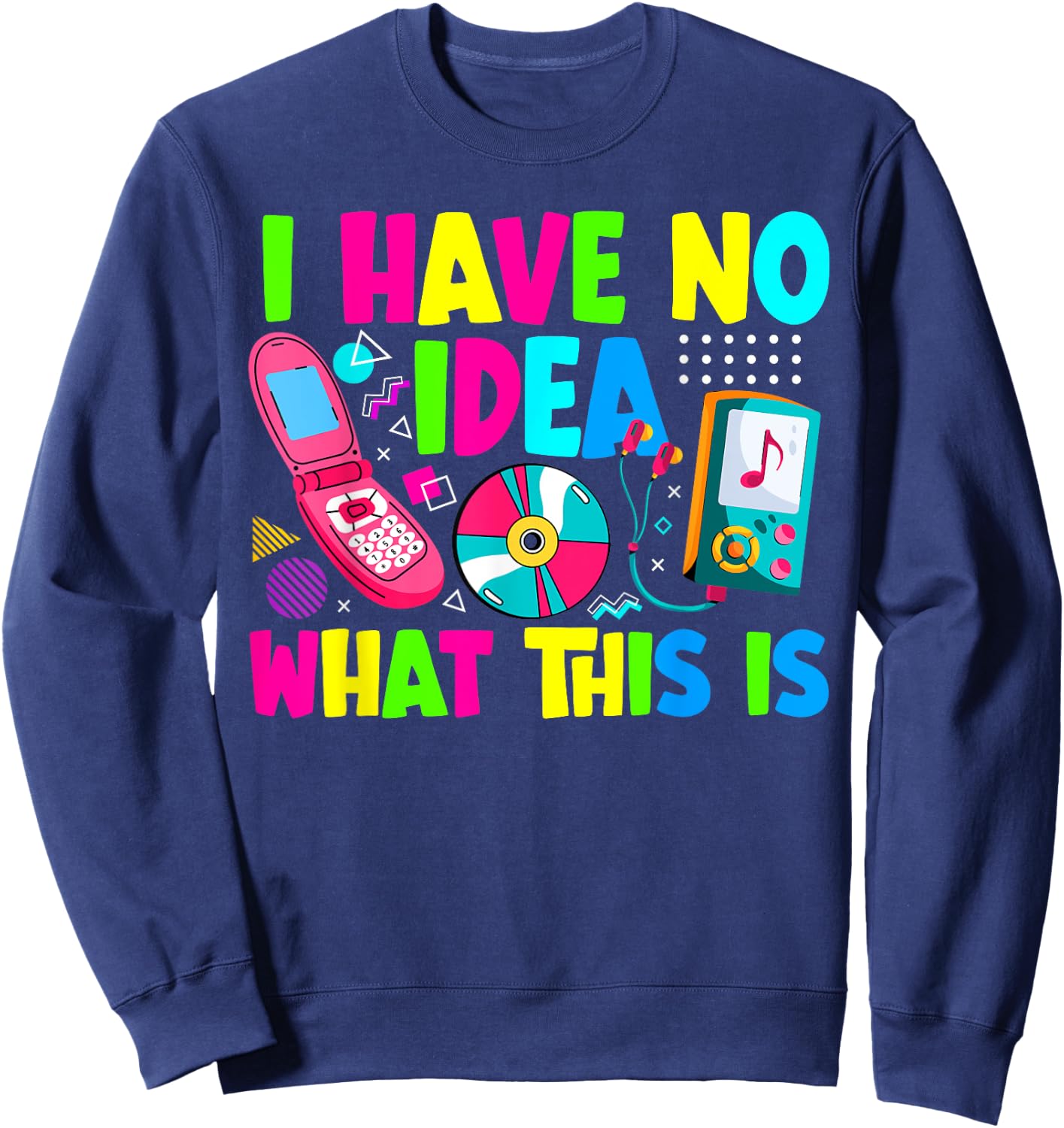 I have no idea what this is 2000's vintage two-thousands Sweatshirt - Sweatshirt | Navy